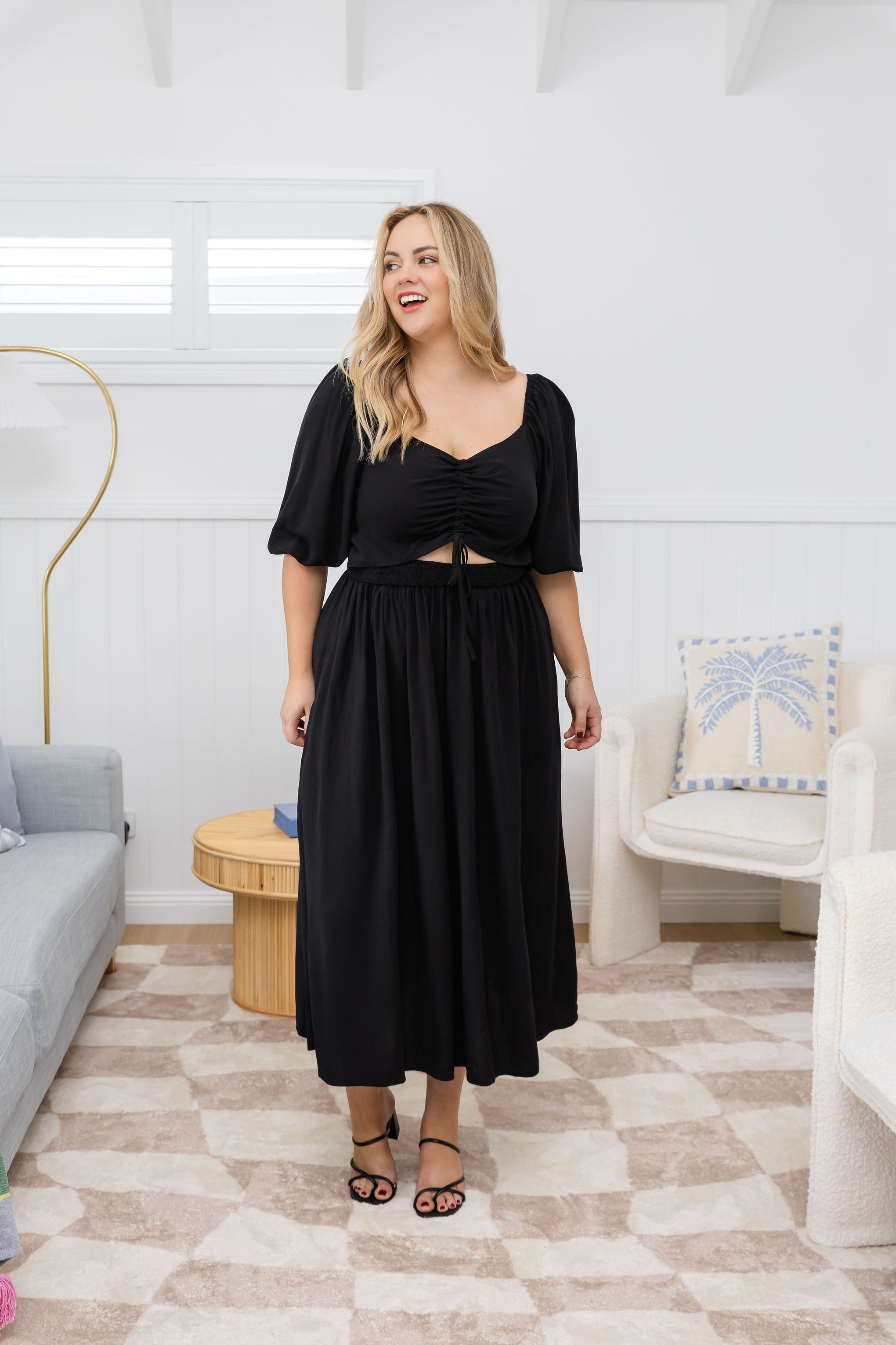 Pippa Cut Out Dress in Black