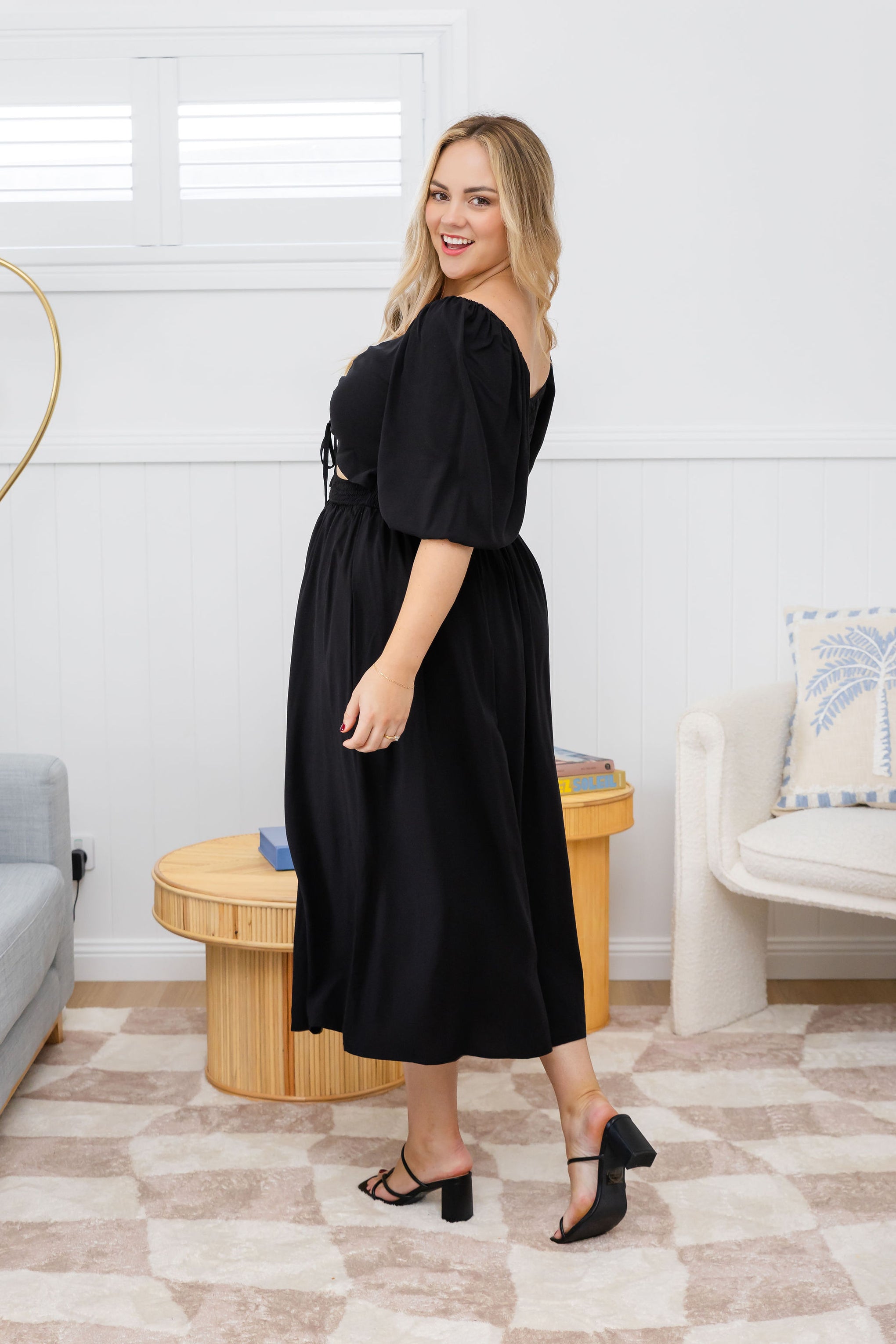 Pippa Cut Out Dress in Black