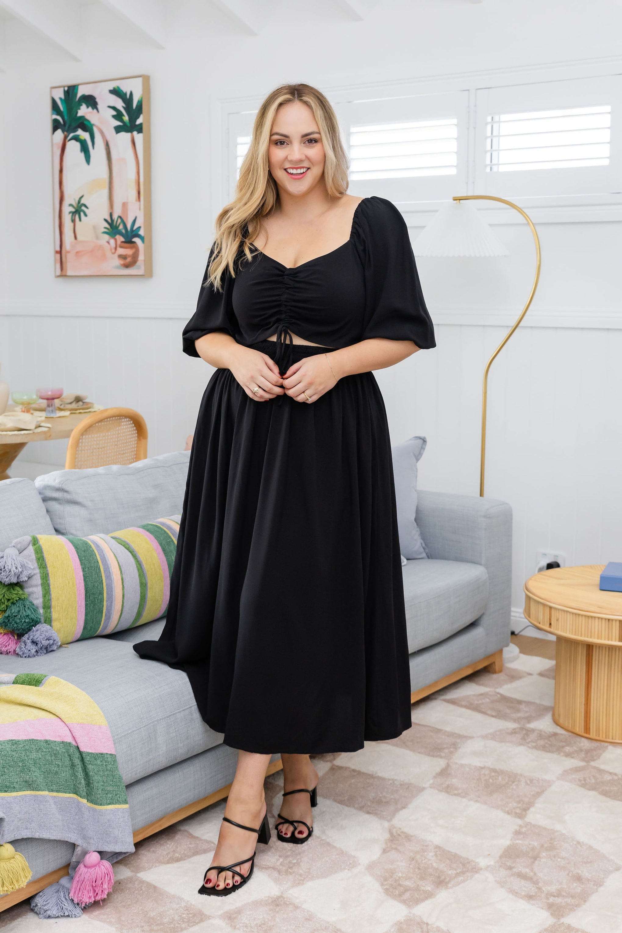 Pippa Cut Out Dress in Black