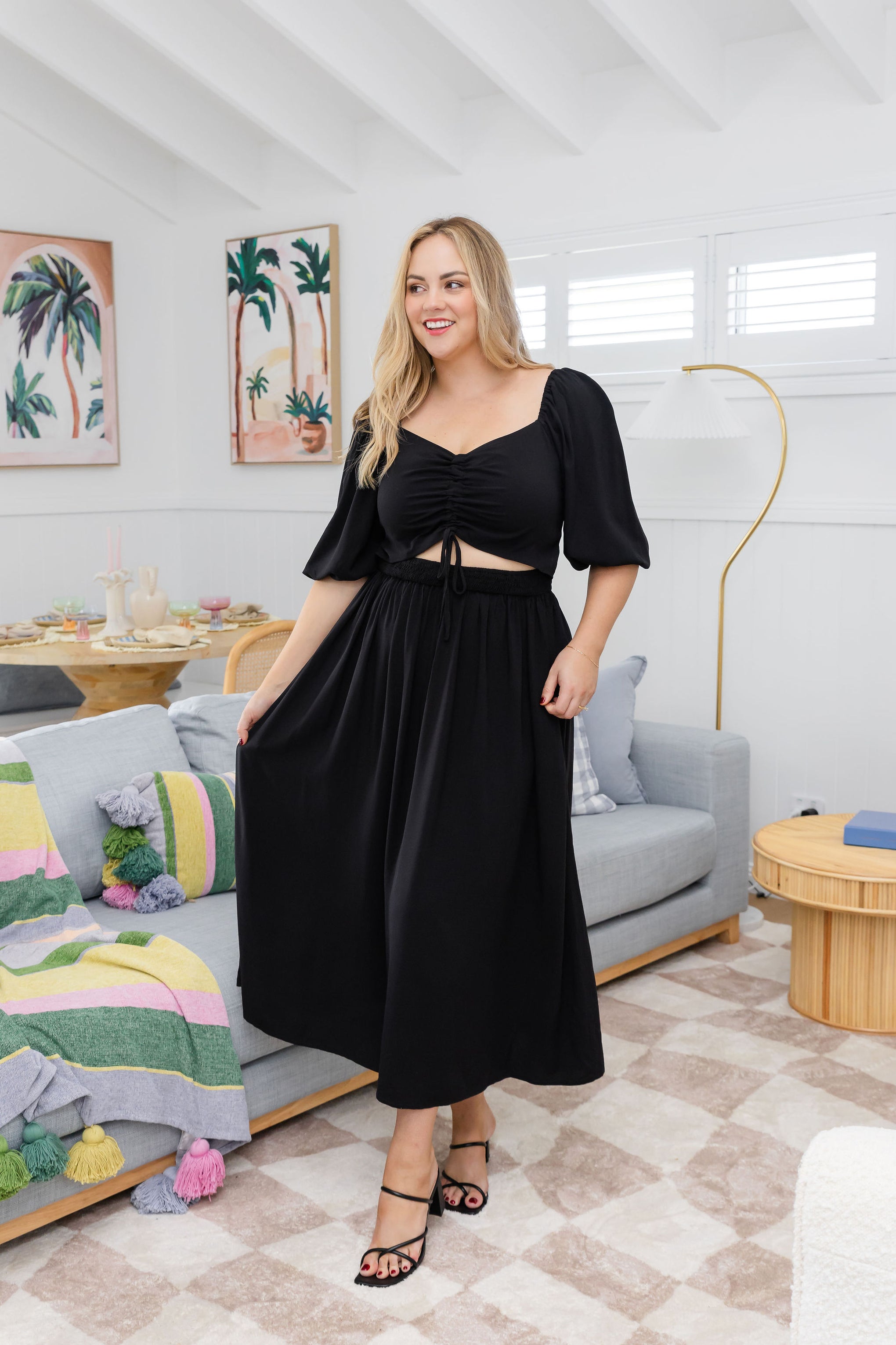 Pippa Cut Out Dress in Black