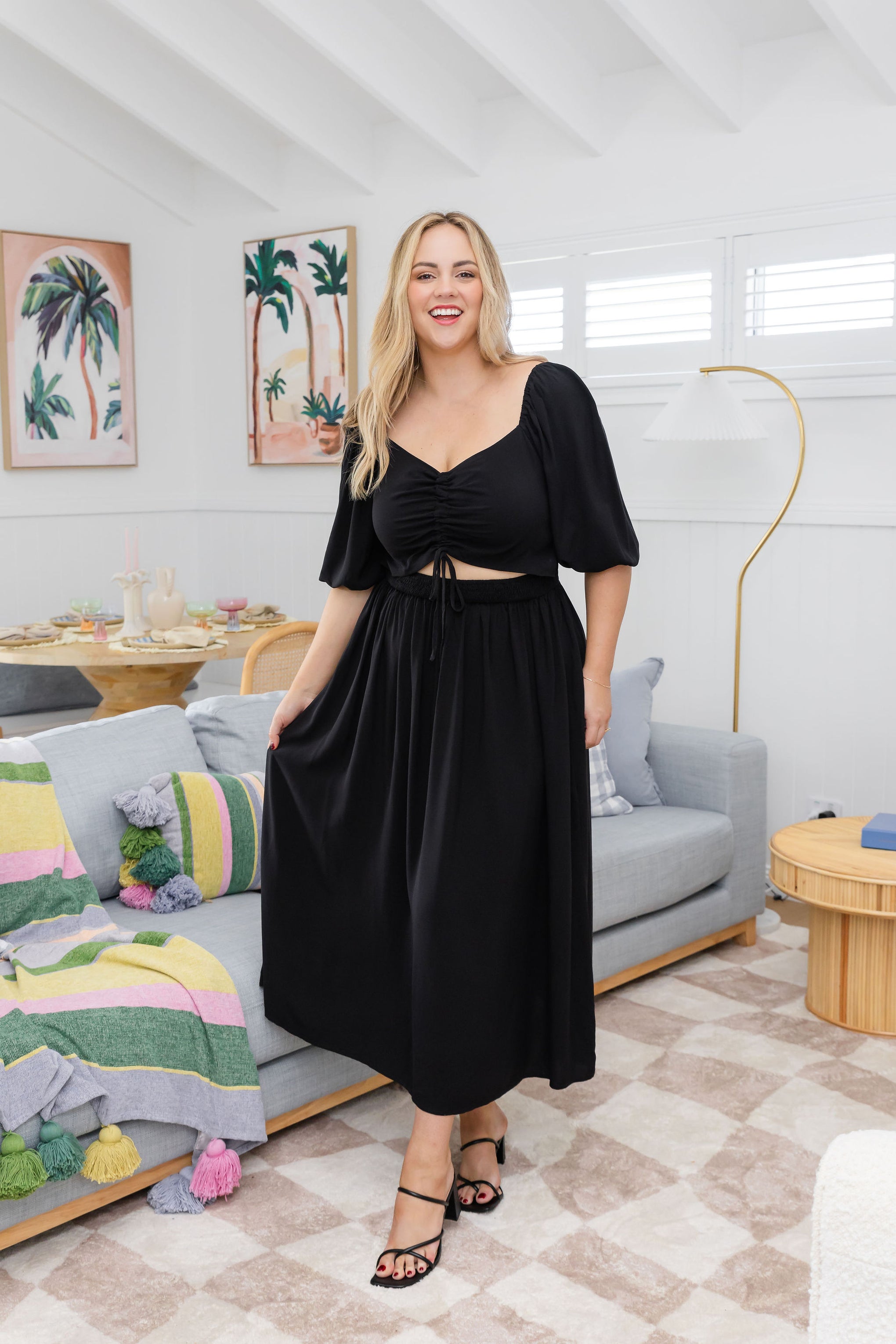 Pippa Cut Out Dress in Black