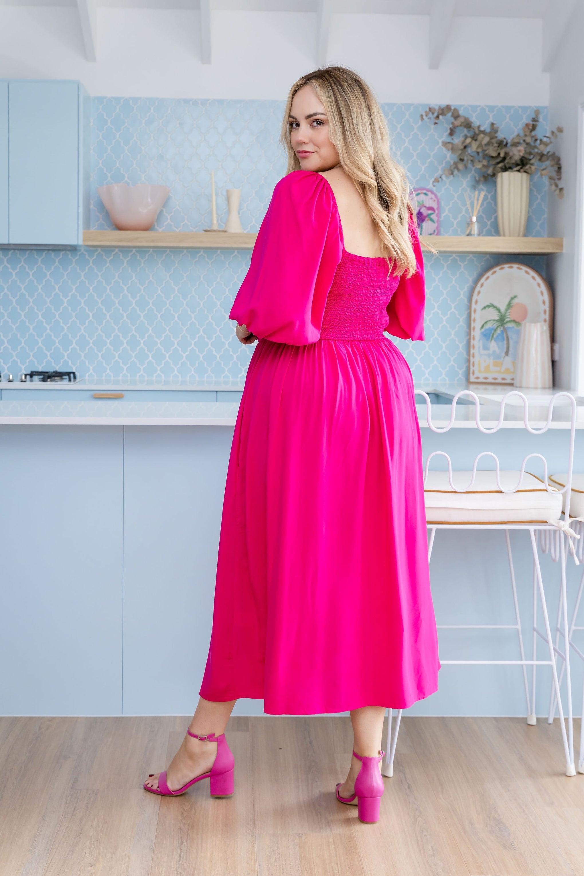 Pippa Cut Out Dress in Pink