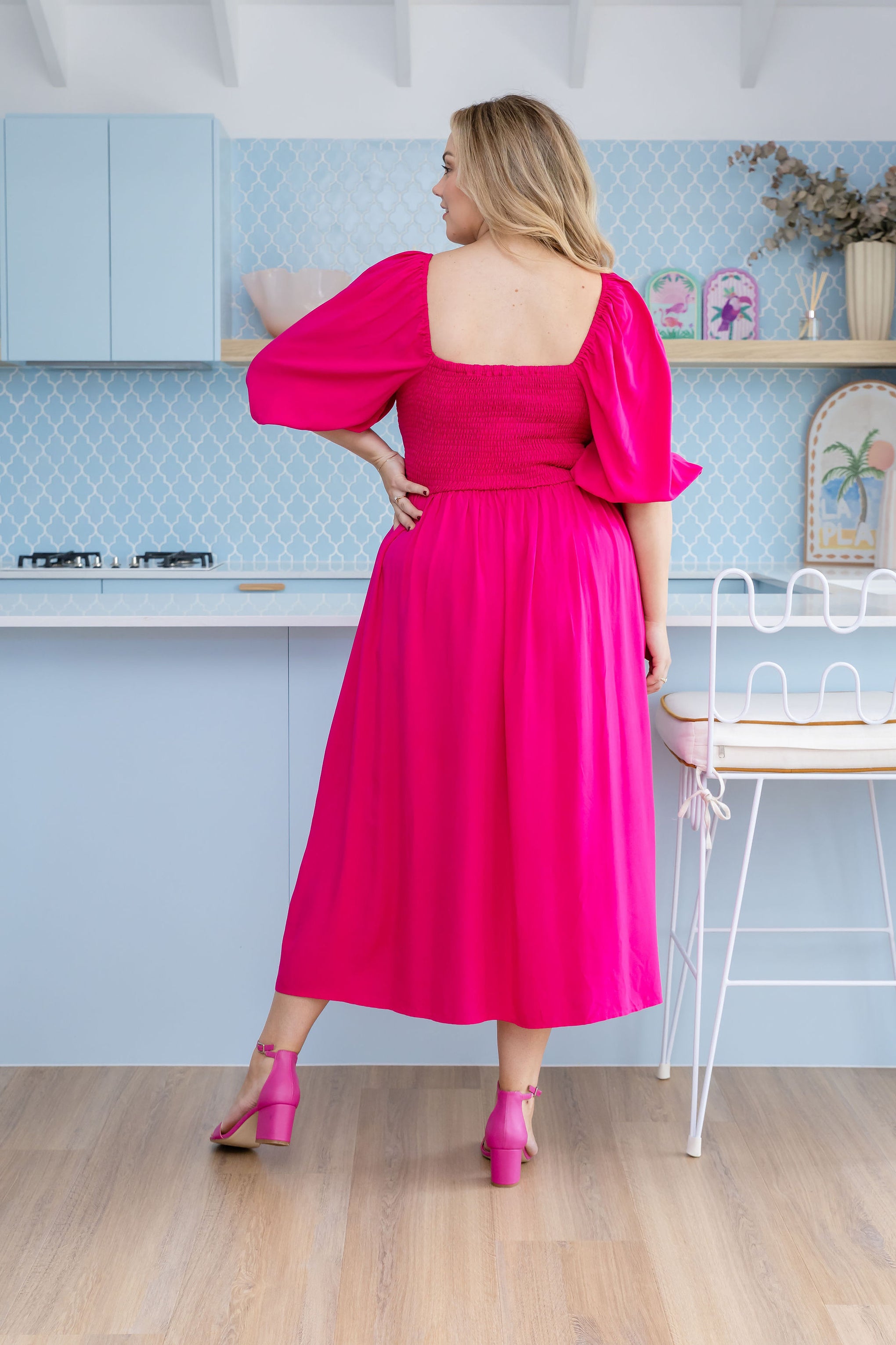 Pippa Cut Out Dress in Pink