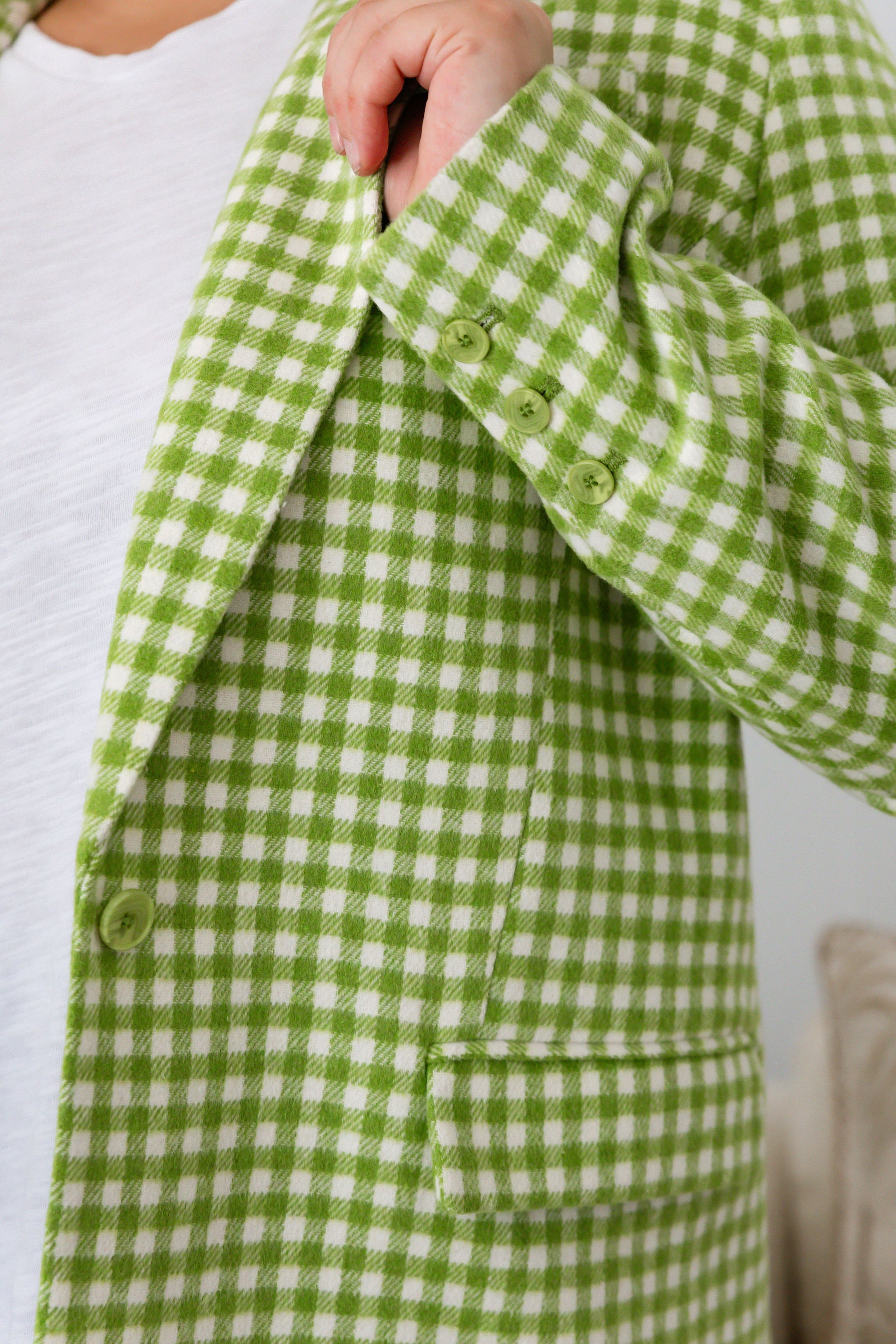 Dion Jacket in Apple Check