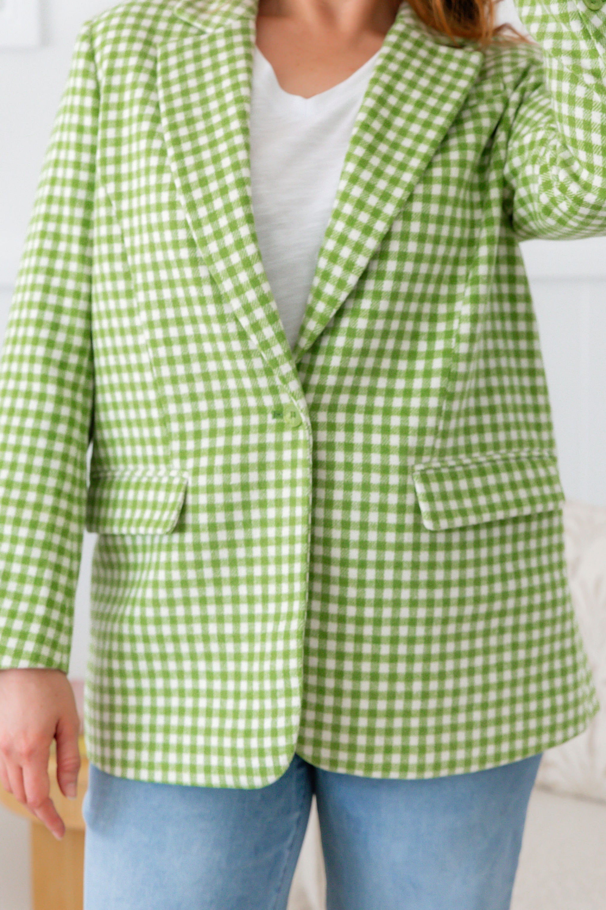 Dion Jacket in Apple Check
