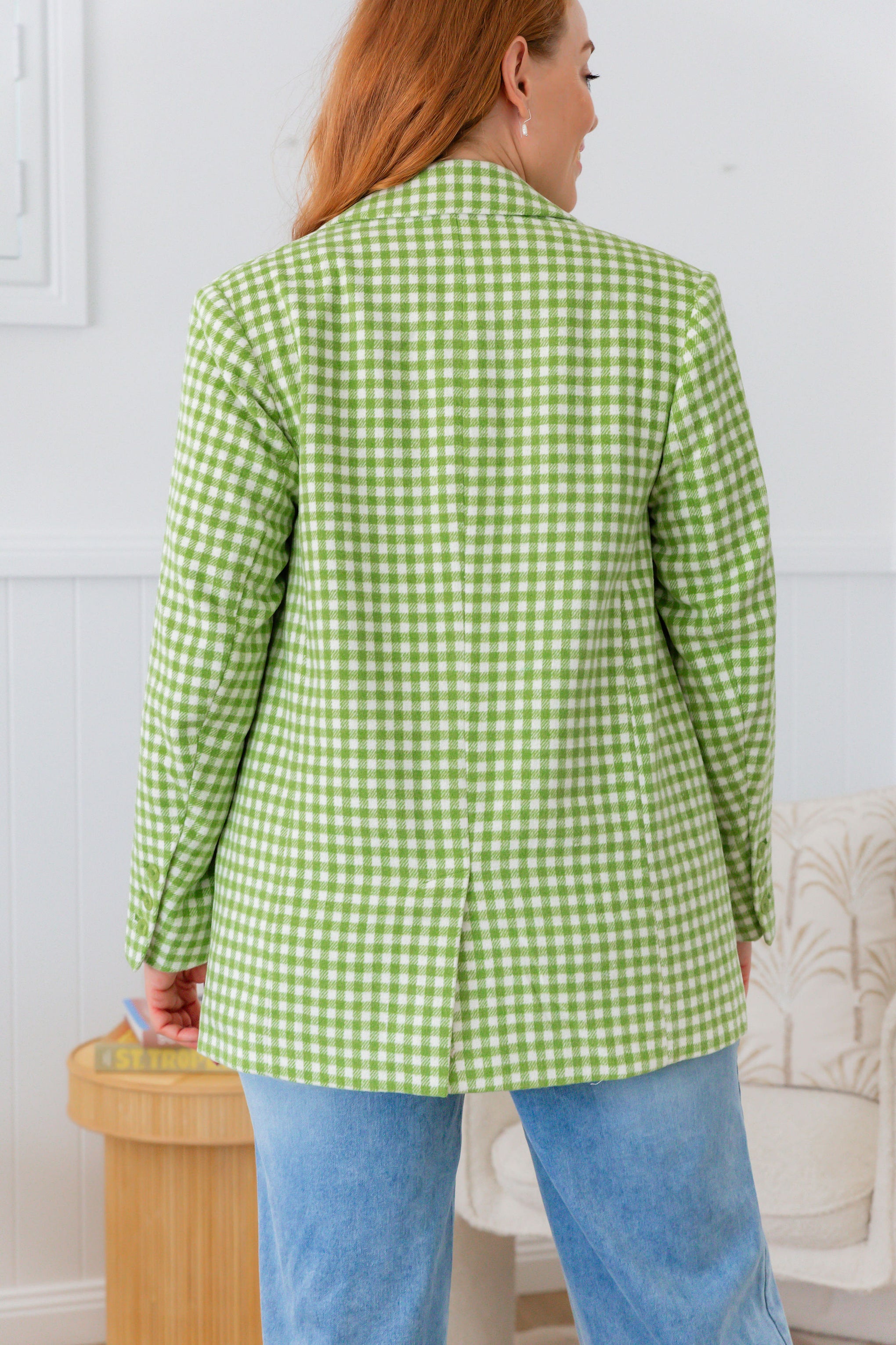 Dion Jacket in Apple Check