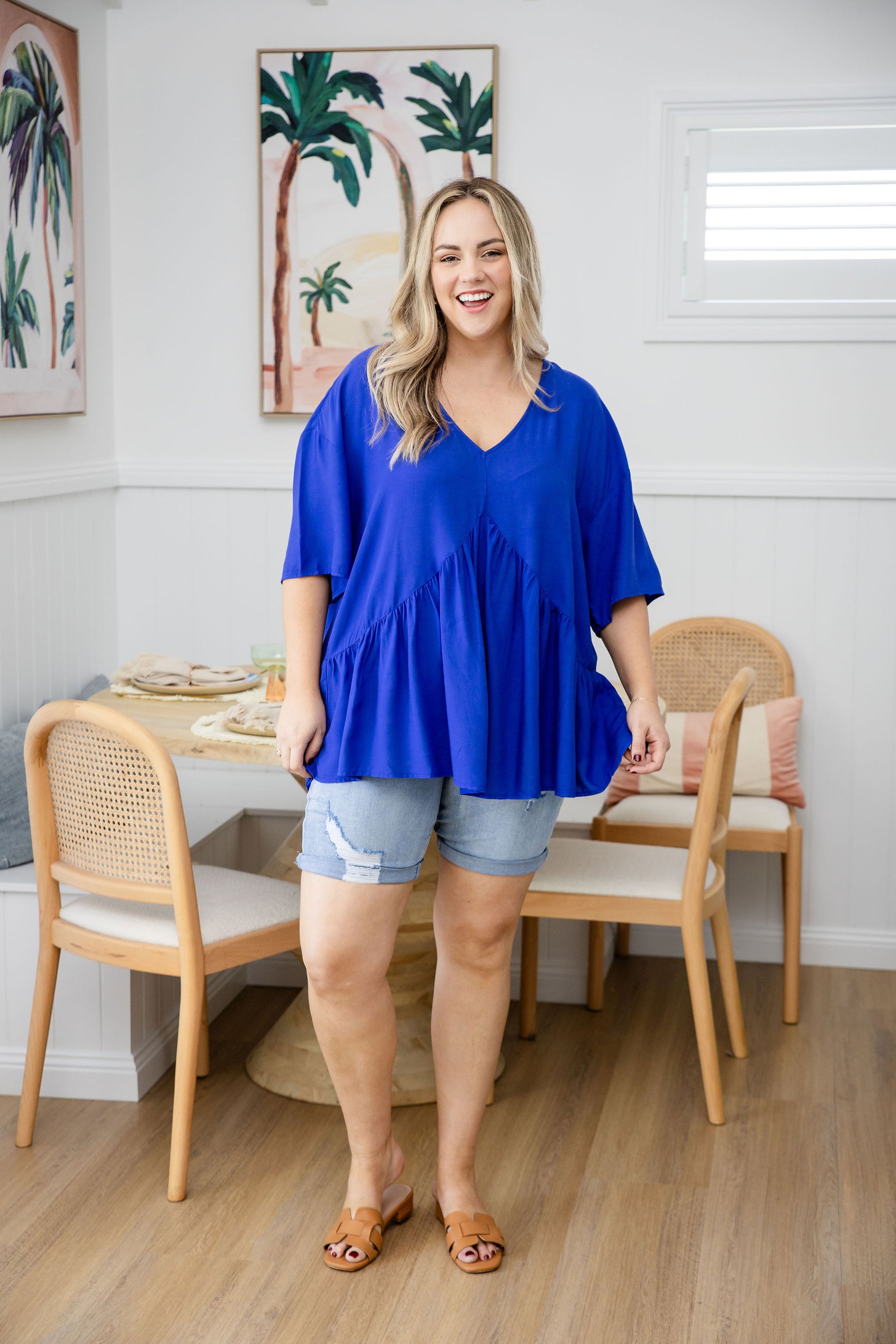 Peak Top in Blue