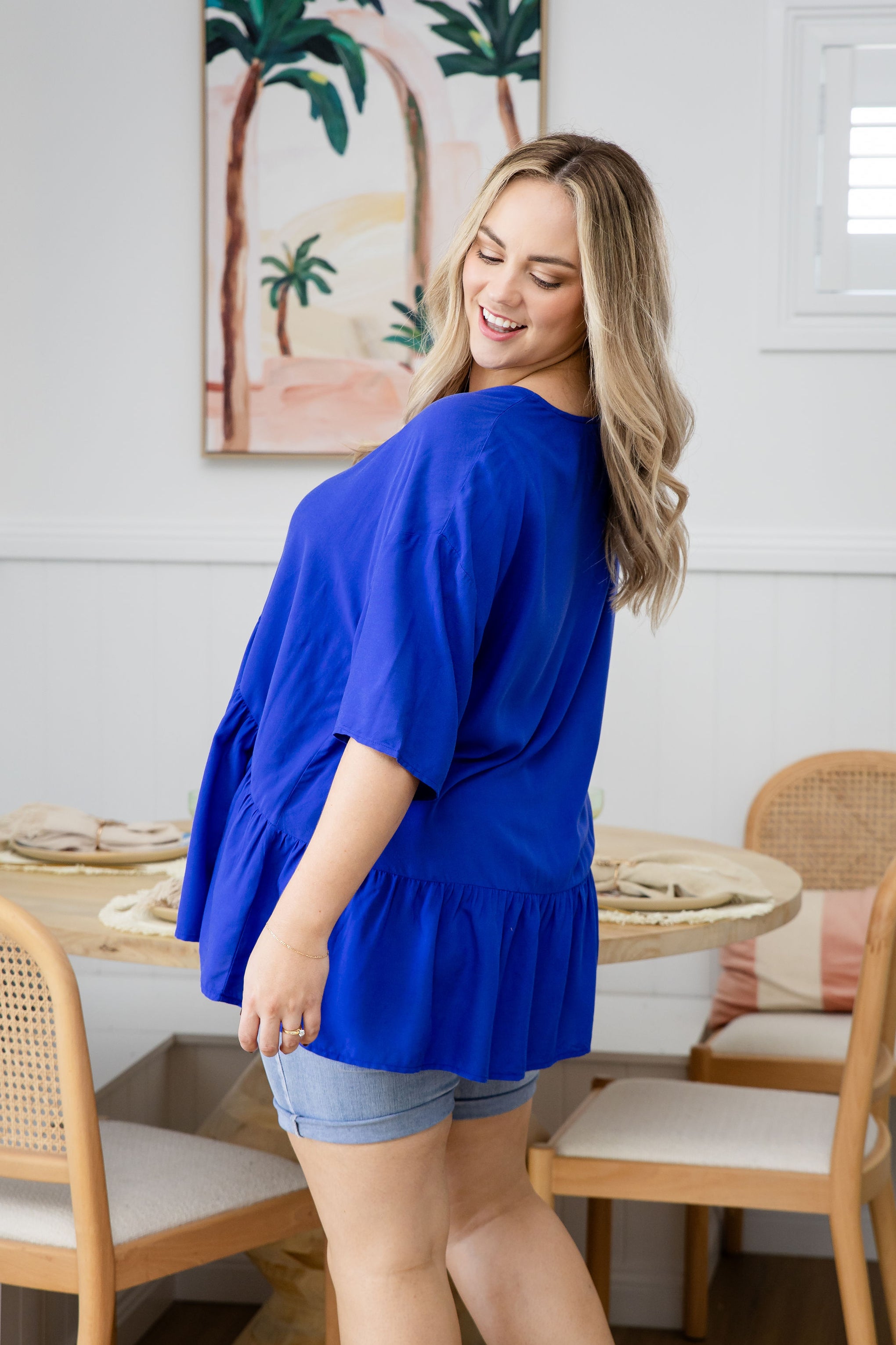 Peak Top in Blue