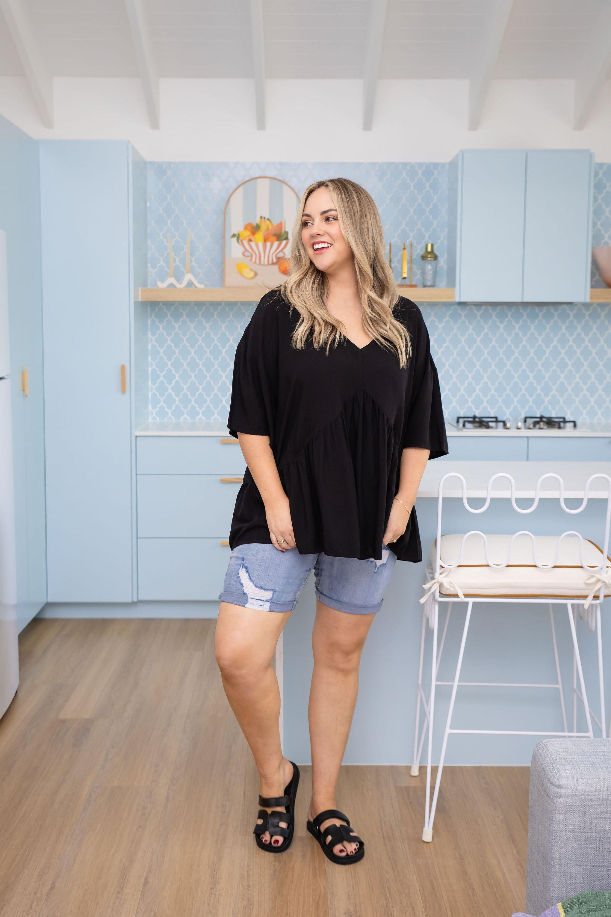 Peak Top in Black