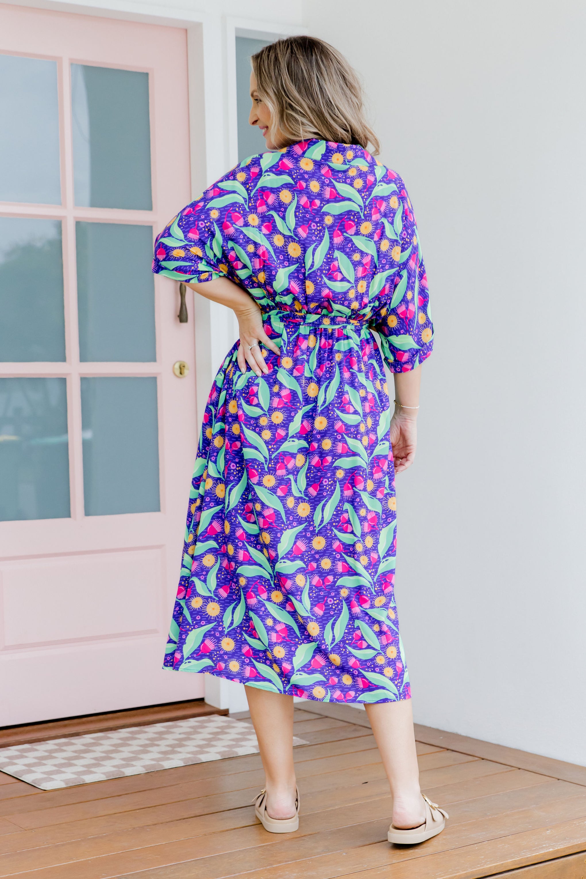 Maddy Midi Dress in Gumnuts