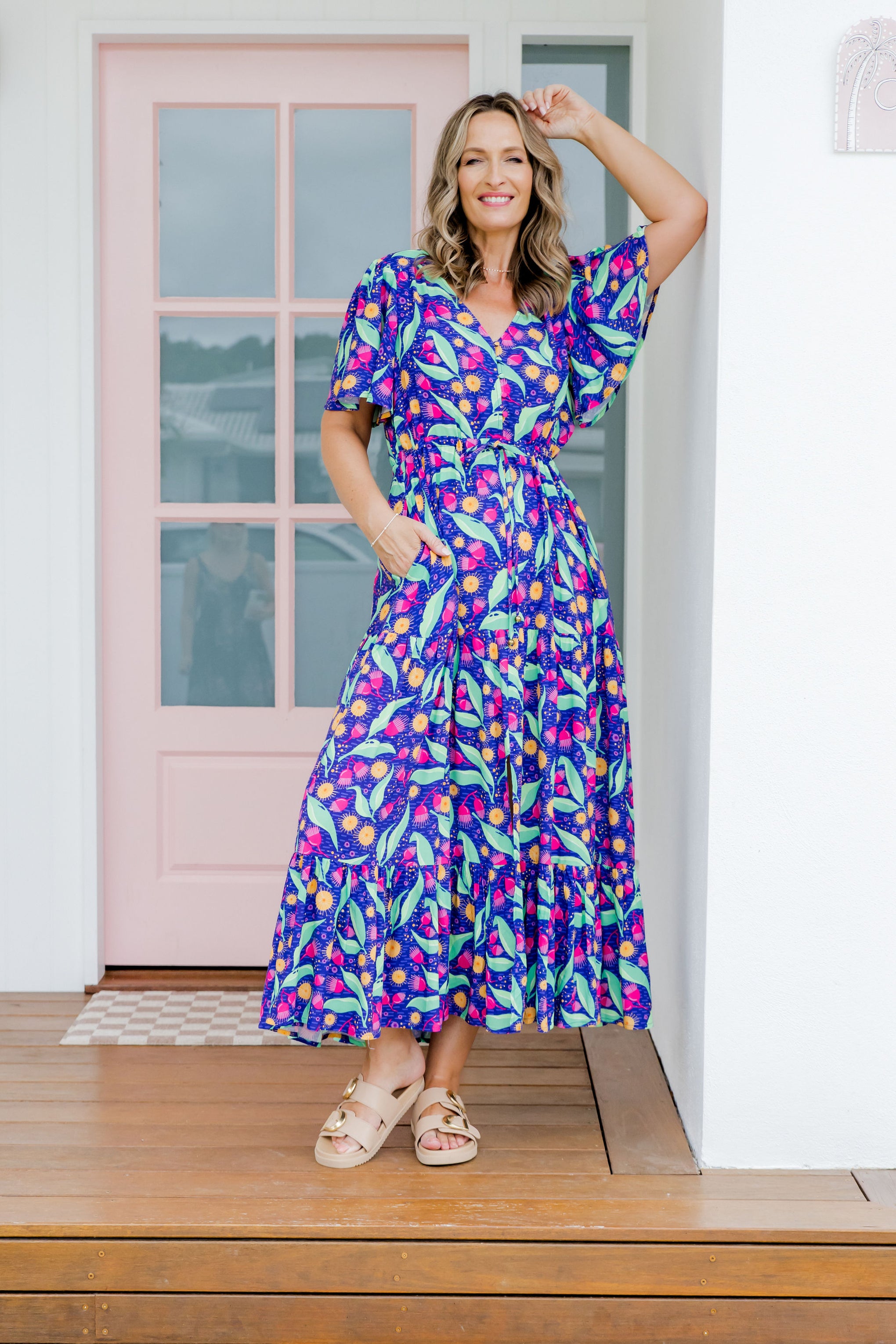 Bonnie Maxi Dress in Gumnuts
