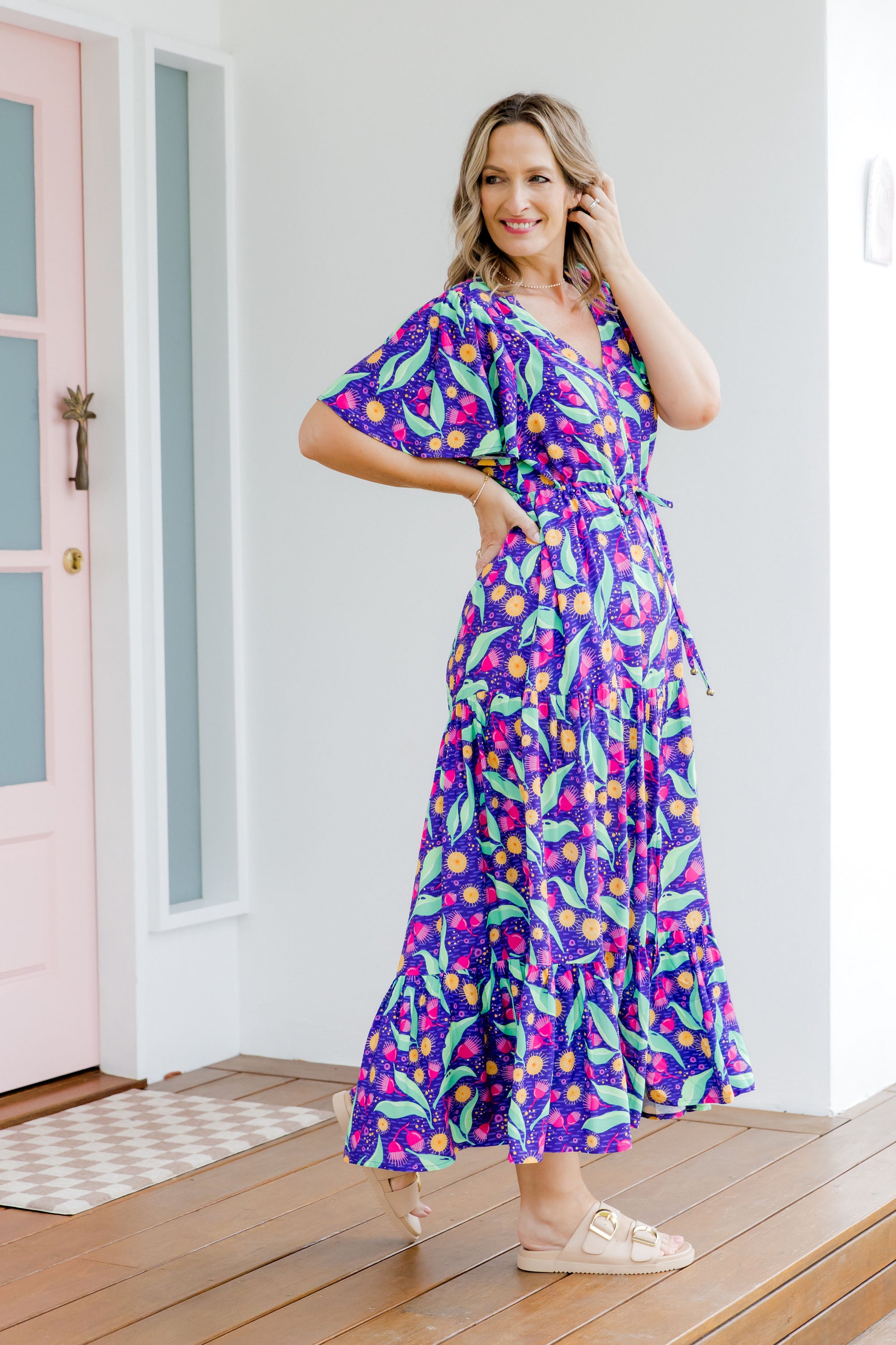 Bonnie Maxi Dress in Gumnuts