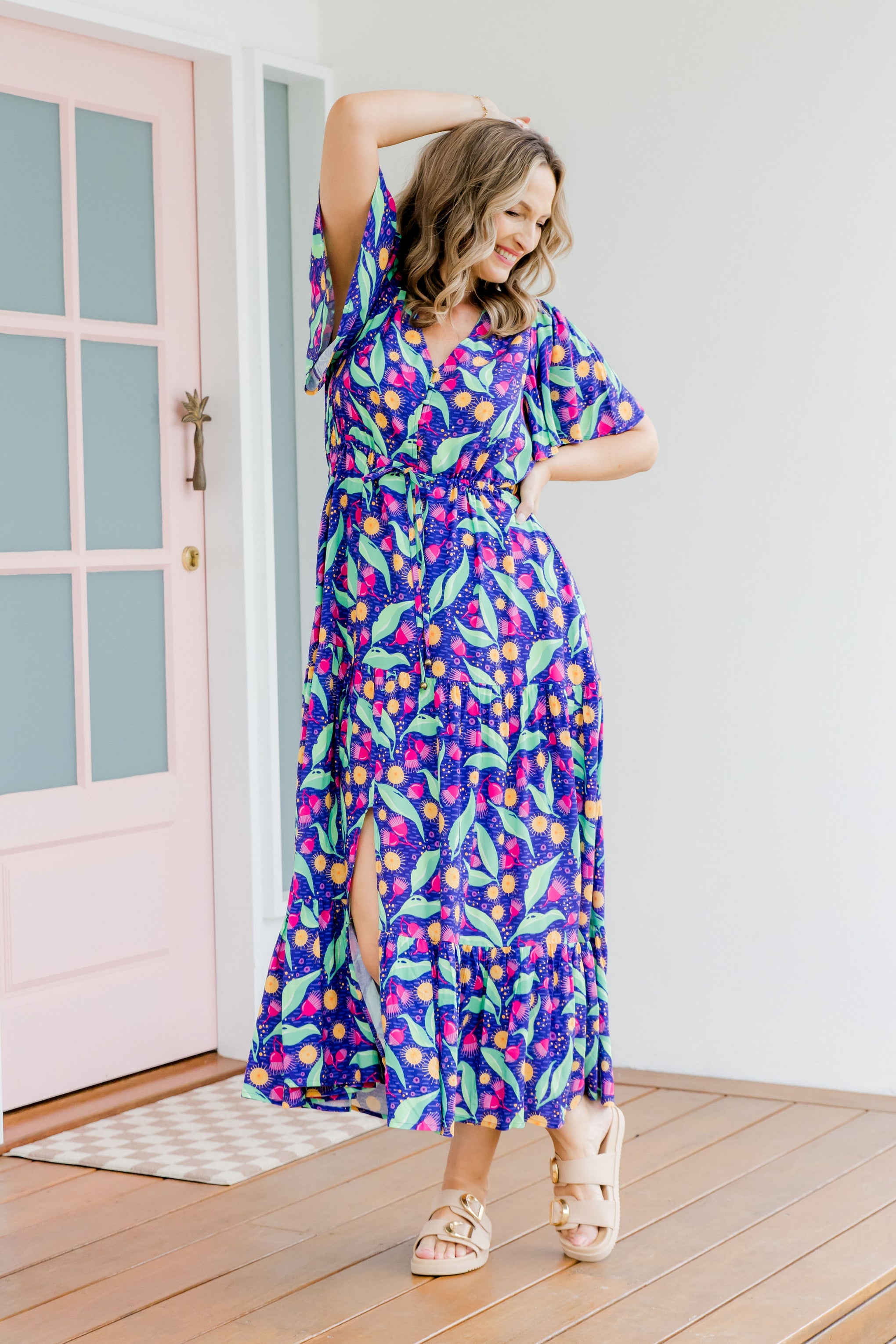 Bonnie Maxi Dress in Gumnuts