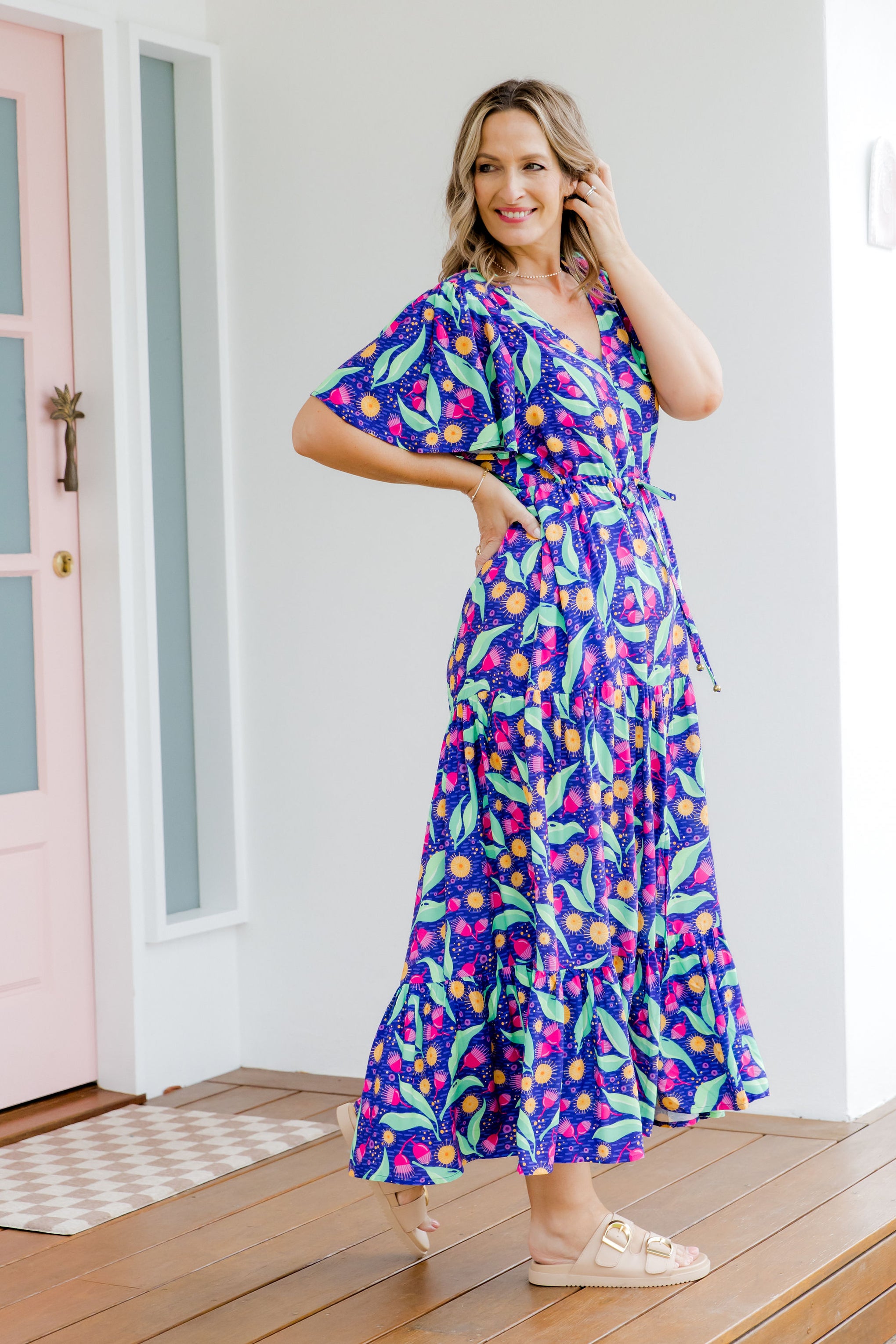 Bonnie Maxi Dress in Gumnuts