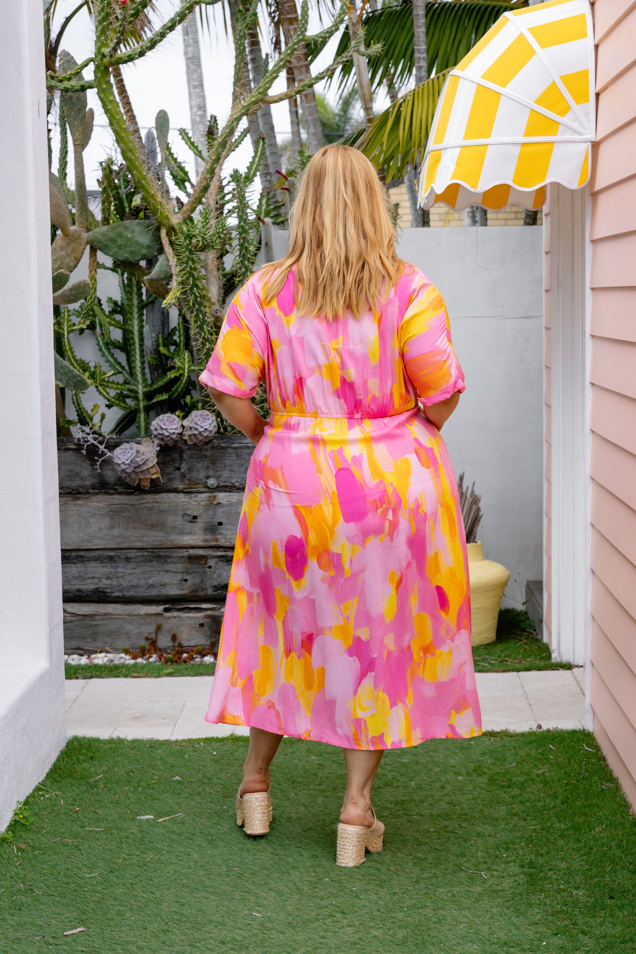 Maggi Dress in Pink Bloom by Maggi McDonald