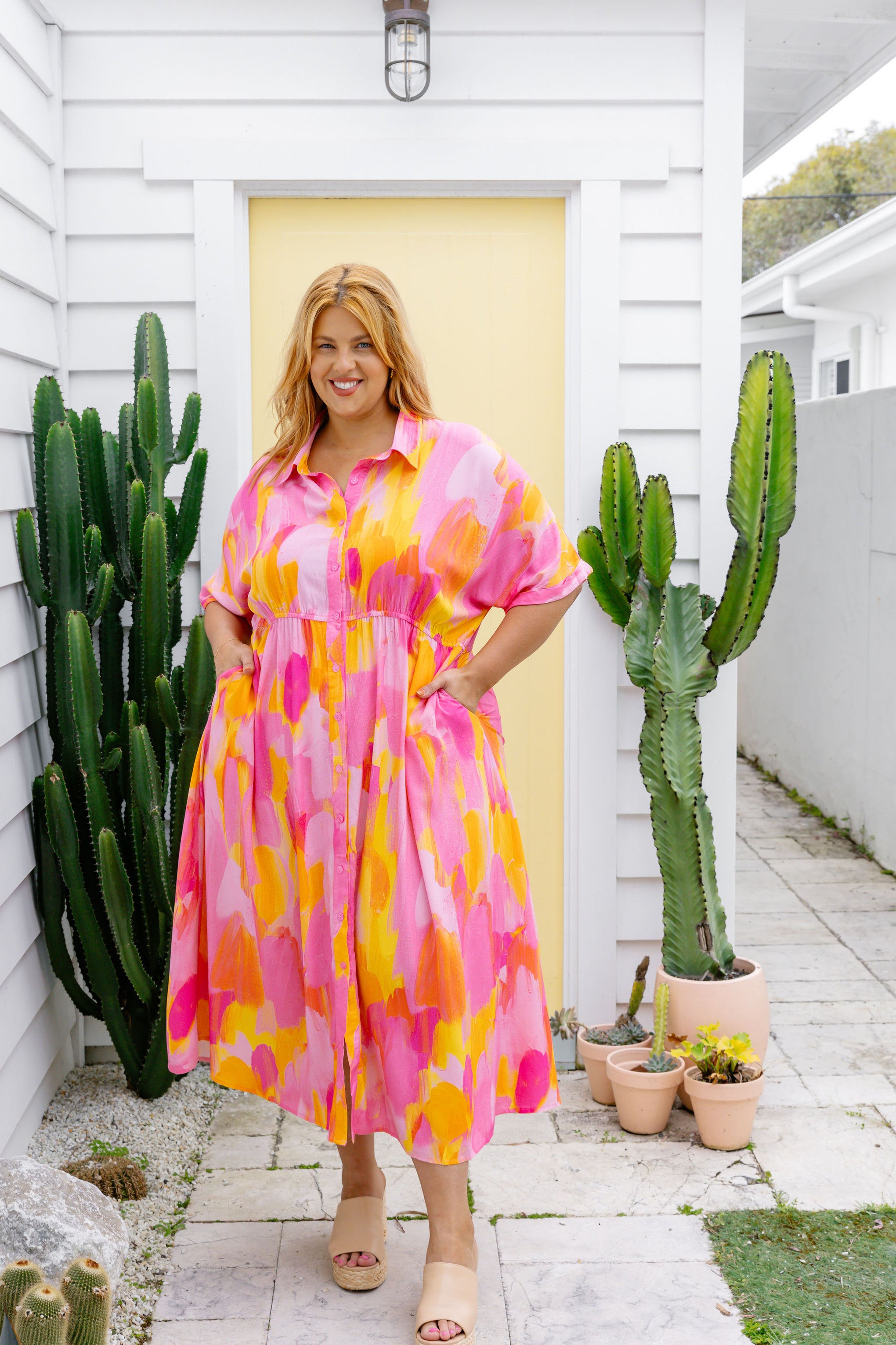 Maggi Dress in Pink Bloom by Maggi McDonald