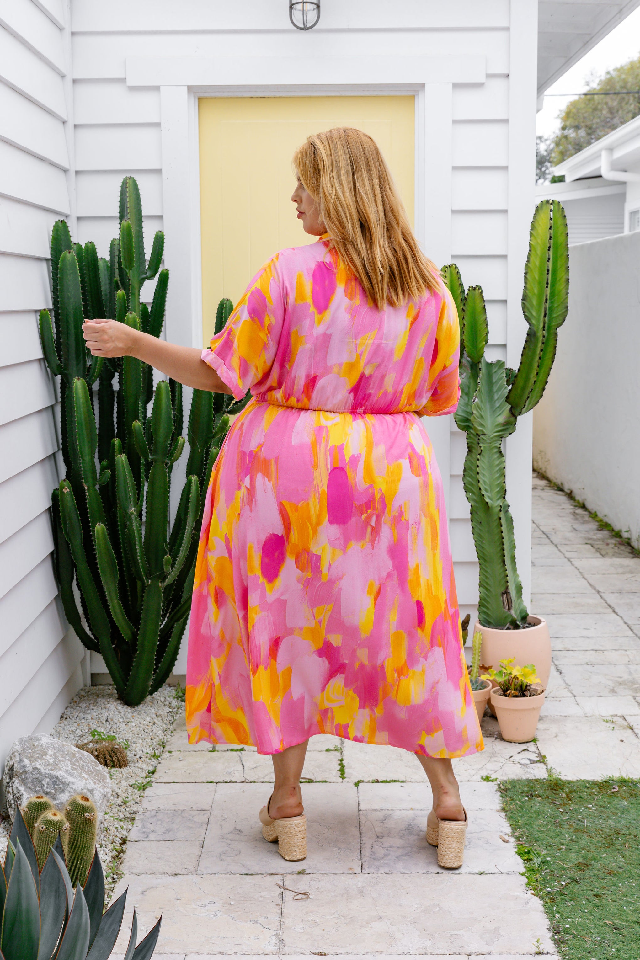 Maggi Dress in Pink Bloom by Maggi McDonald