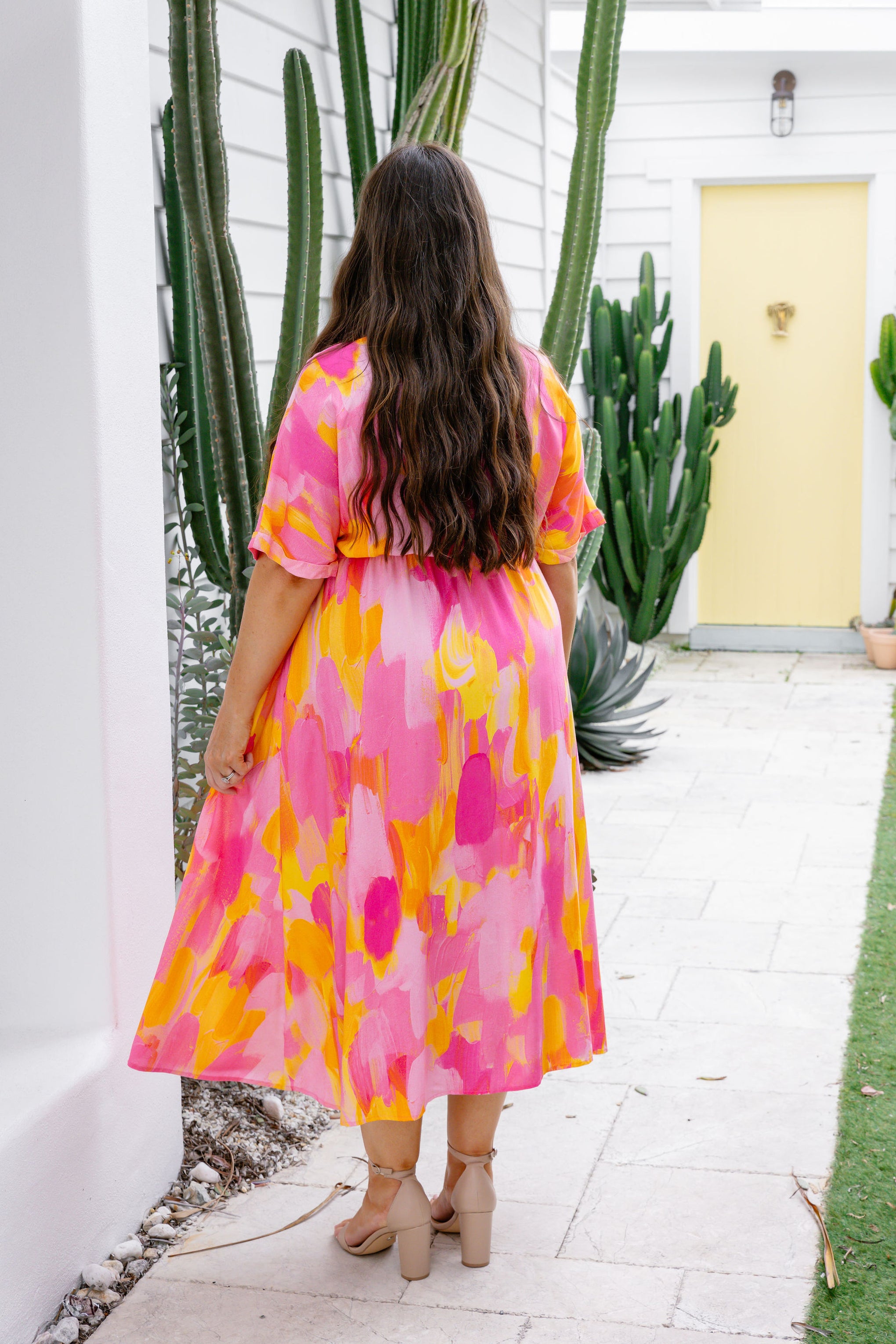 Maggi Dress in Pink Bloom by Maggi McDonald