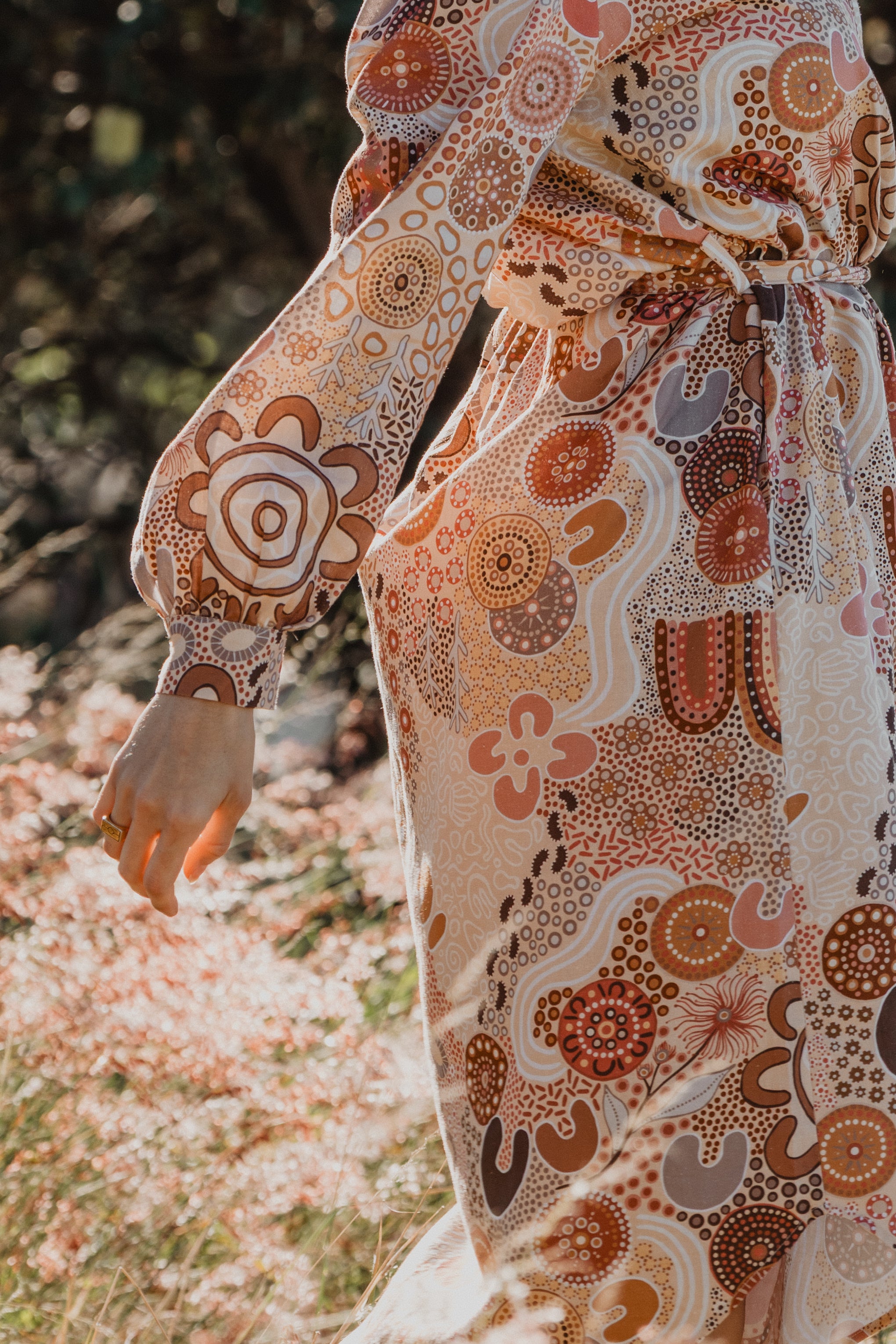 Lana Midi Shirt Dress in Rise and Bloom