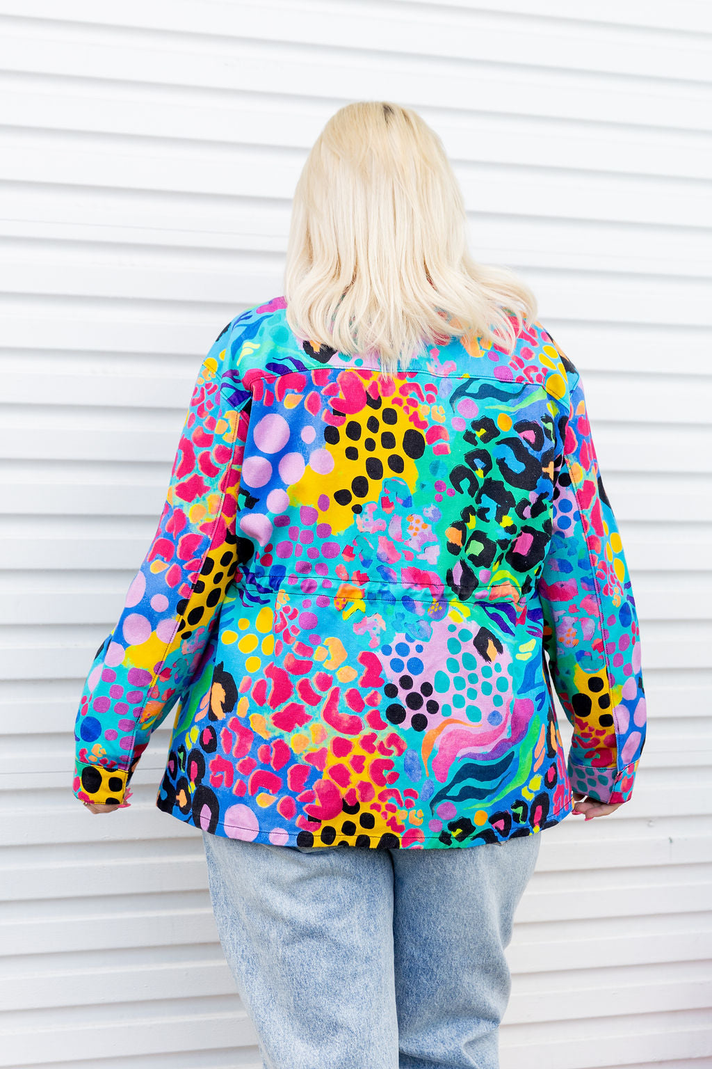 Lakey Jacket in Electric Leopard by Kasey Rainbow
