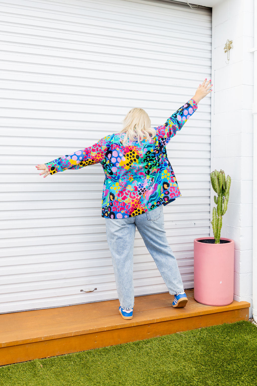 Lakey Jacket in Electric Leopard by Kasey Rainbow