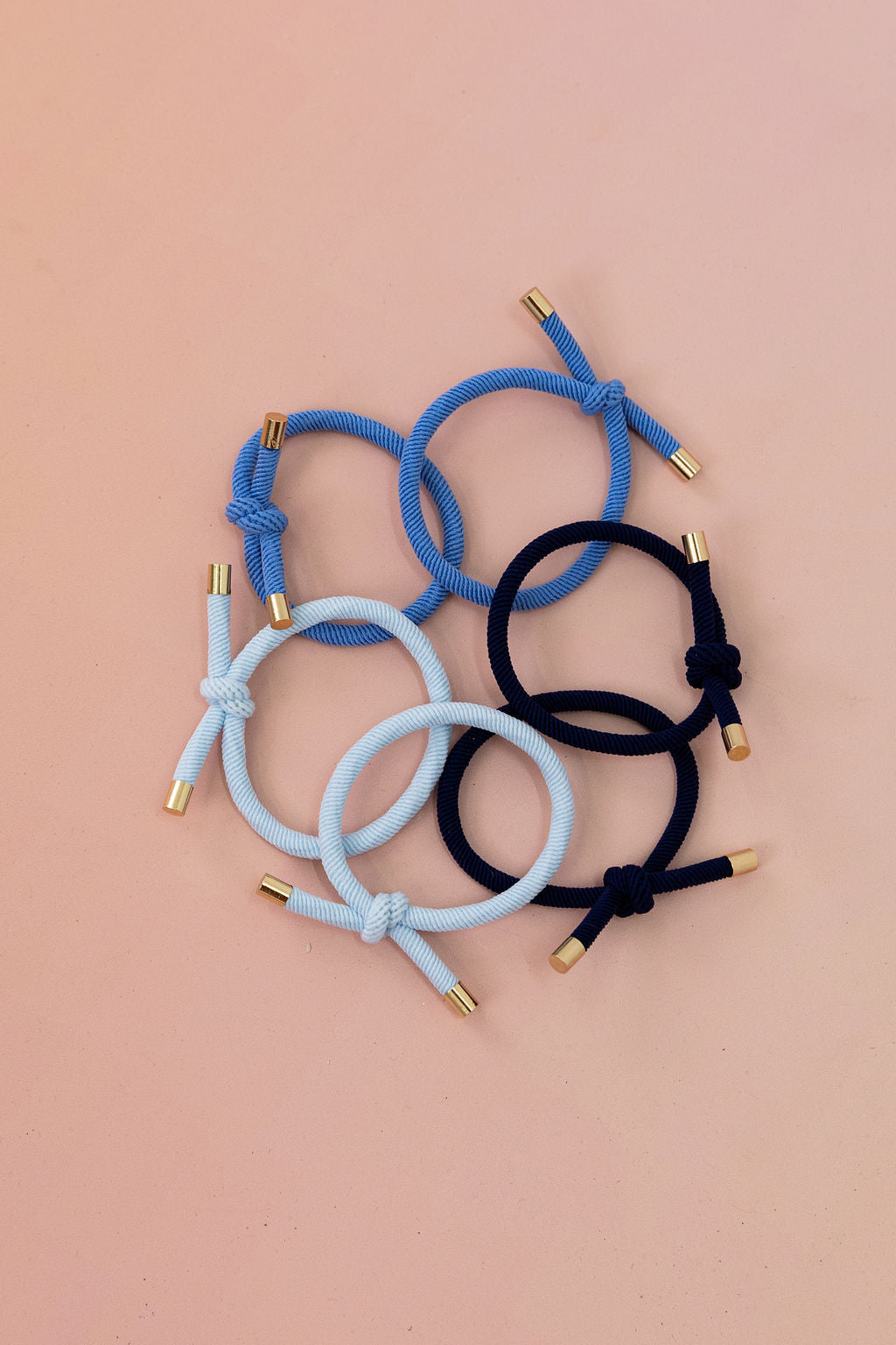 6 Pack Hair Ties in Ocean Colours
