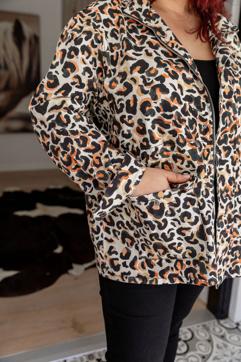 Lakey Jacket in Instinct Print