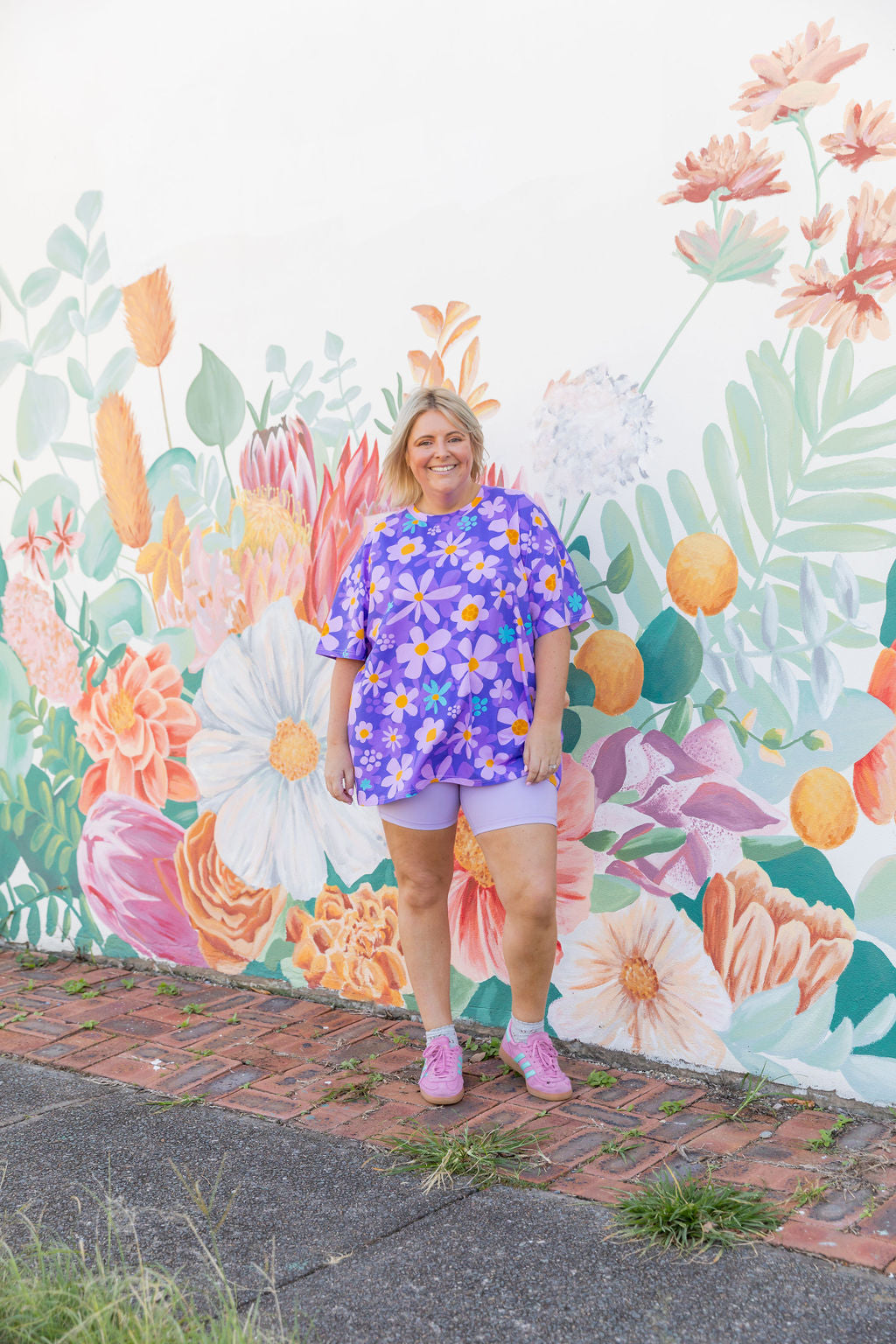 Coco T-Shirt in Lilac Daisies