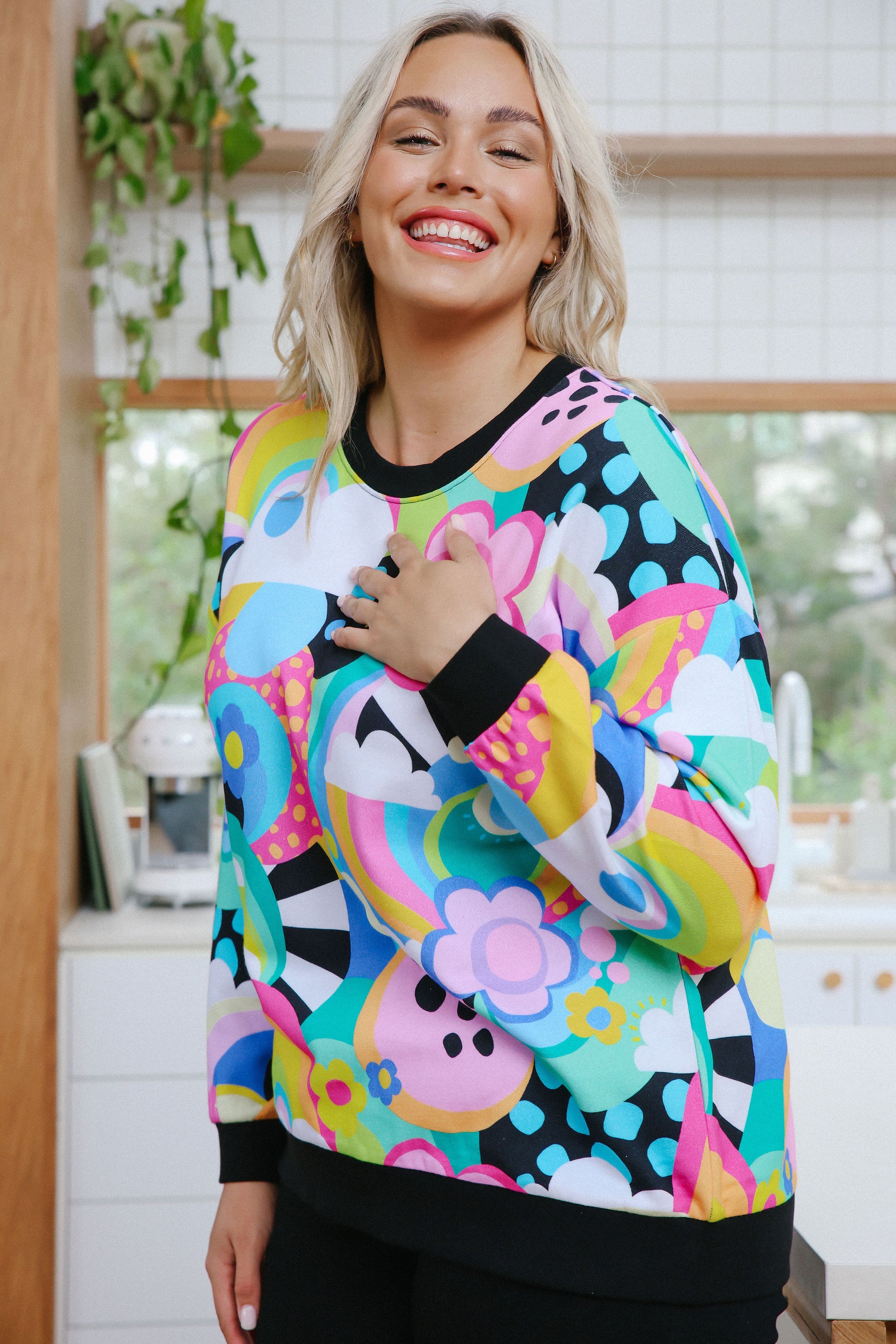 Harper Sweater in Funderland by Kasey Rainbow