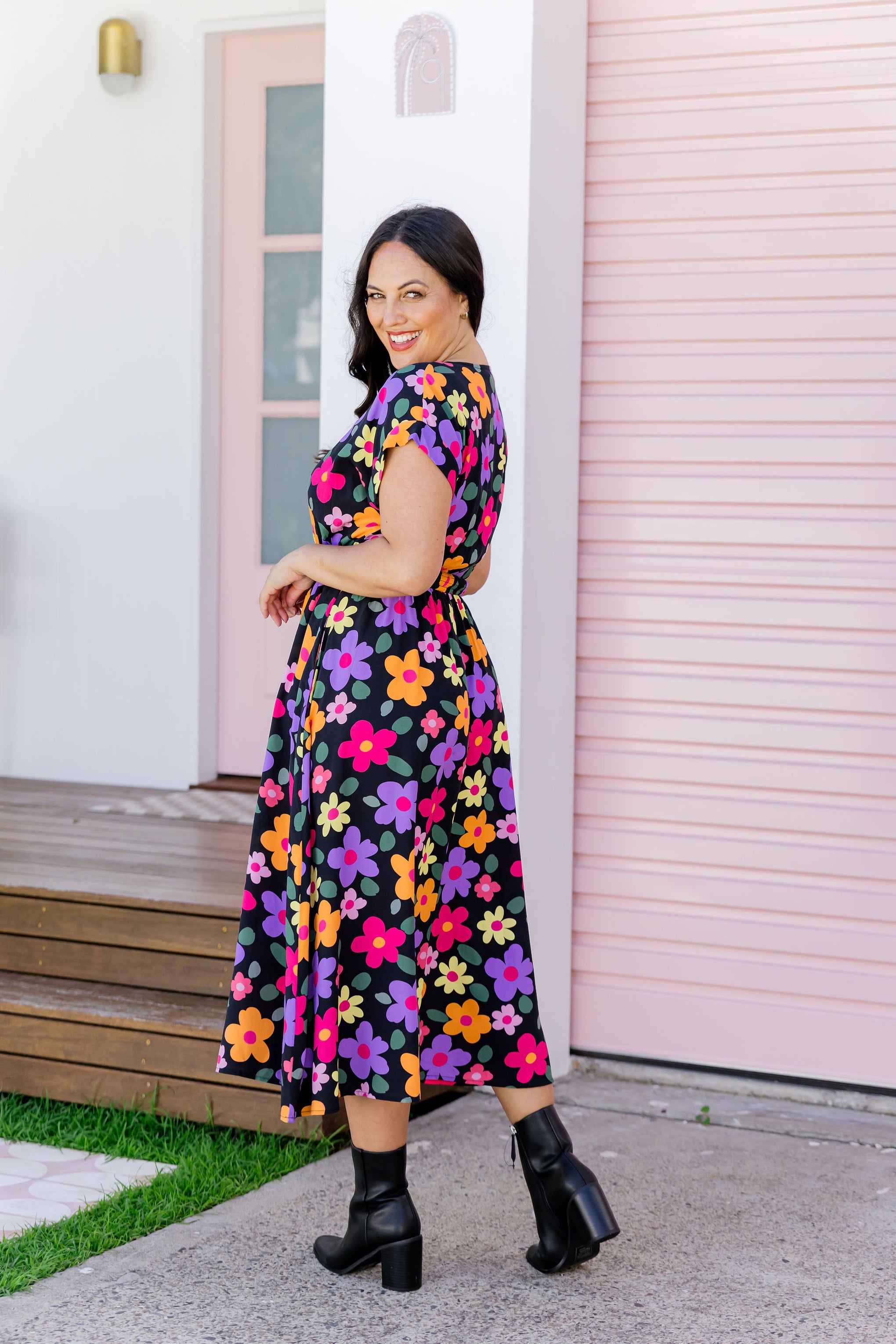Millie Midi Dress in Bloomie