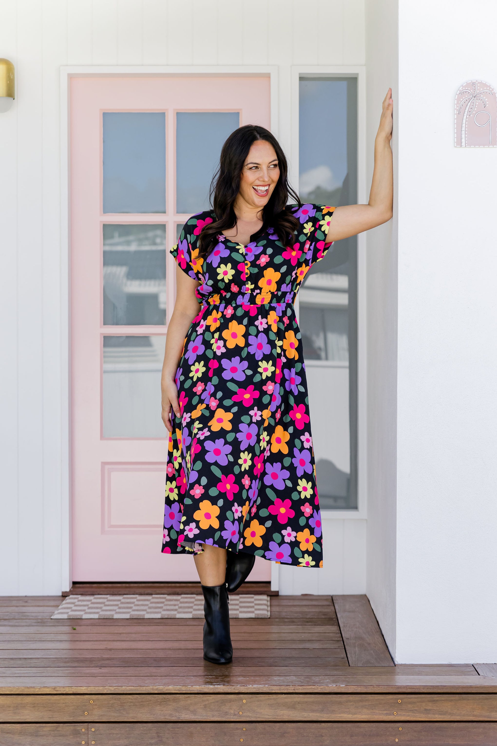 Millie Midi Dress in Bloomie