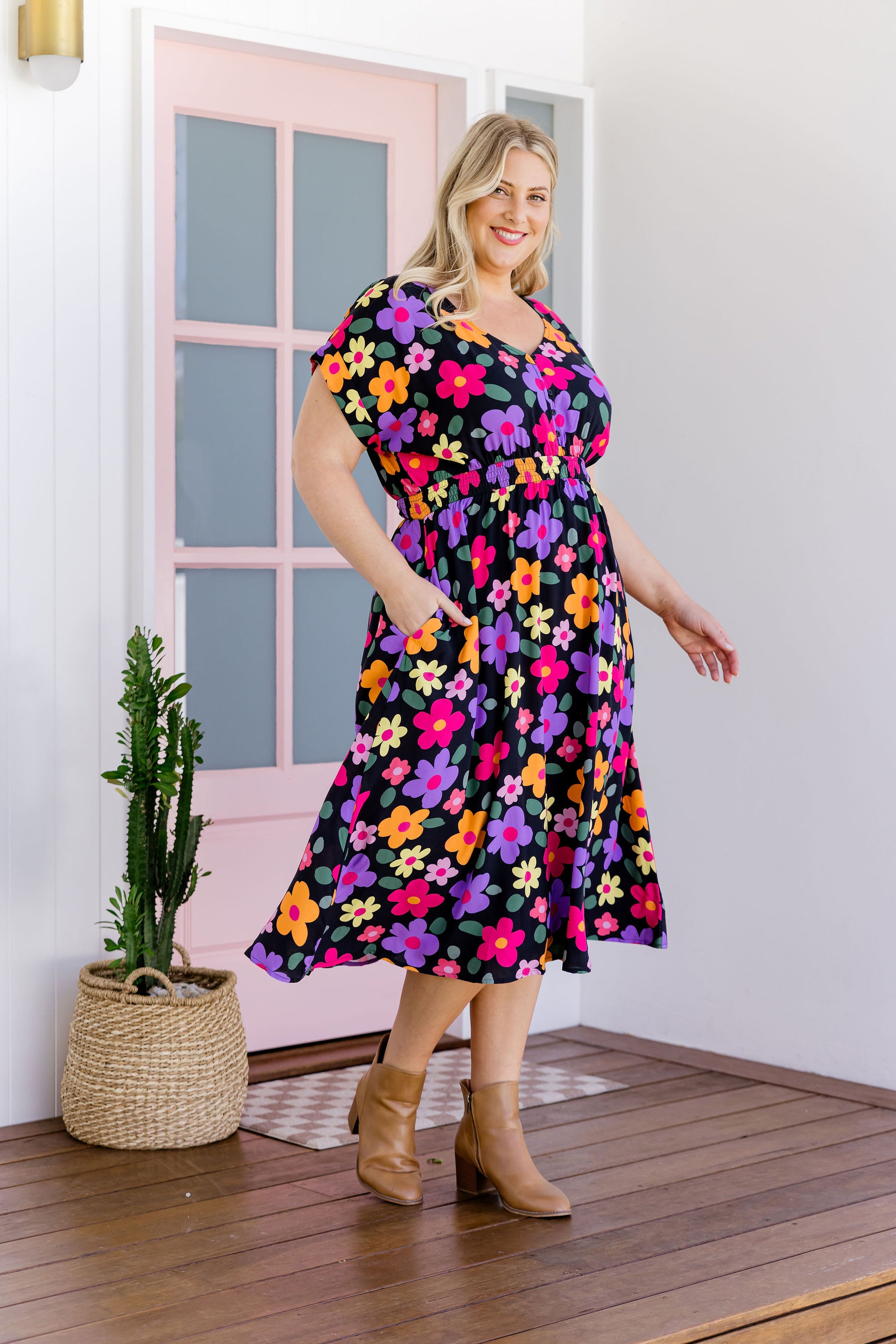 Millie Midi Dress in Bloomie