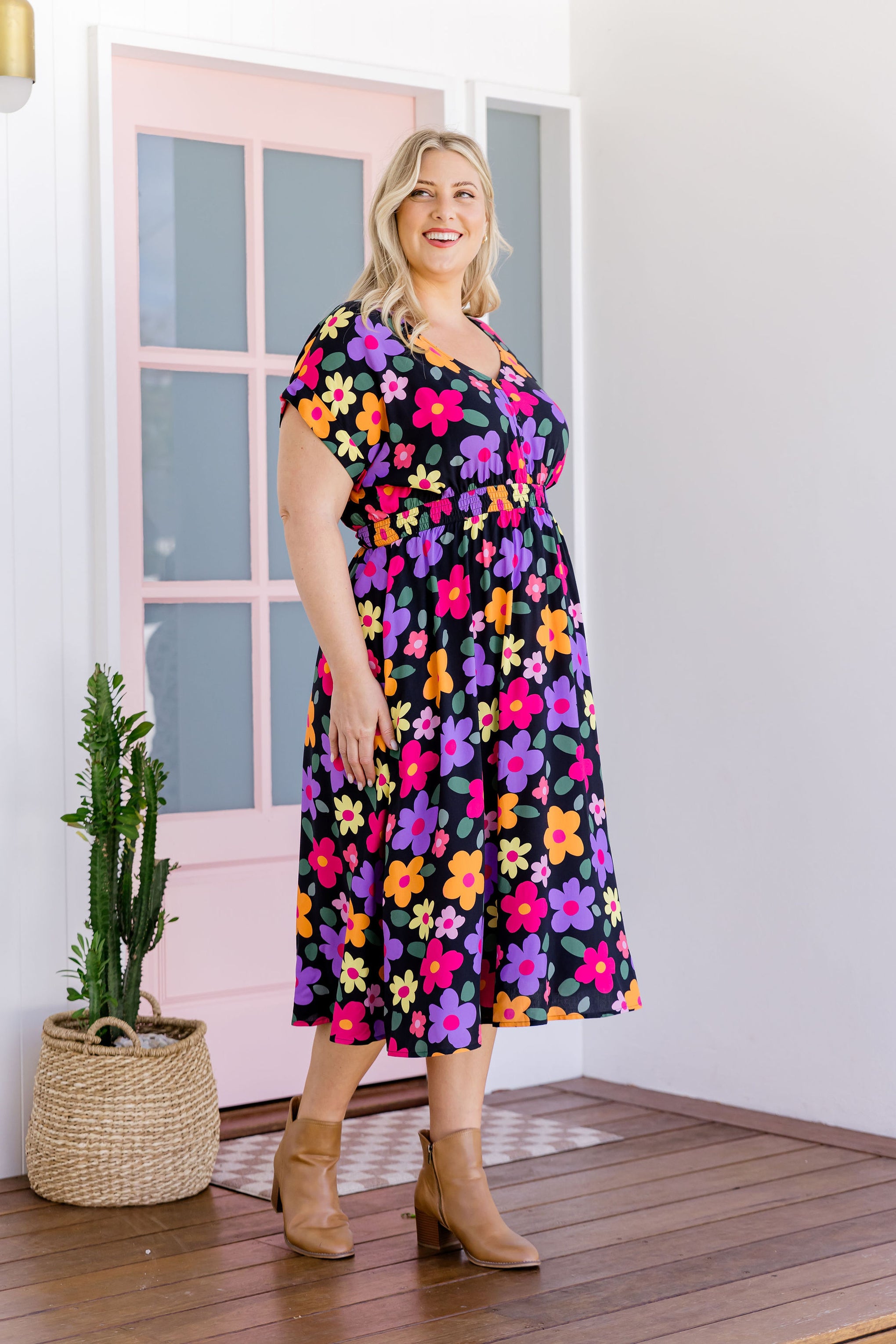 Millie Midi Dress in Bloomie