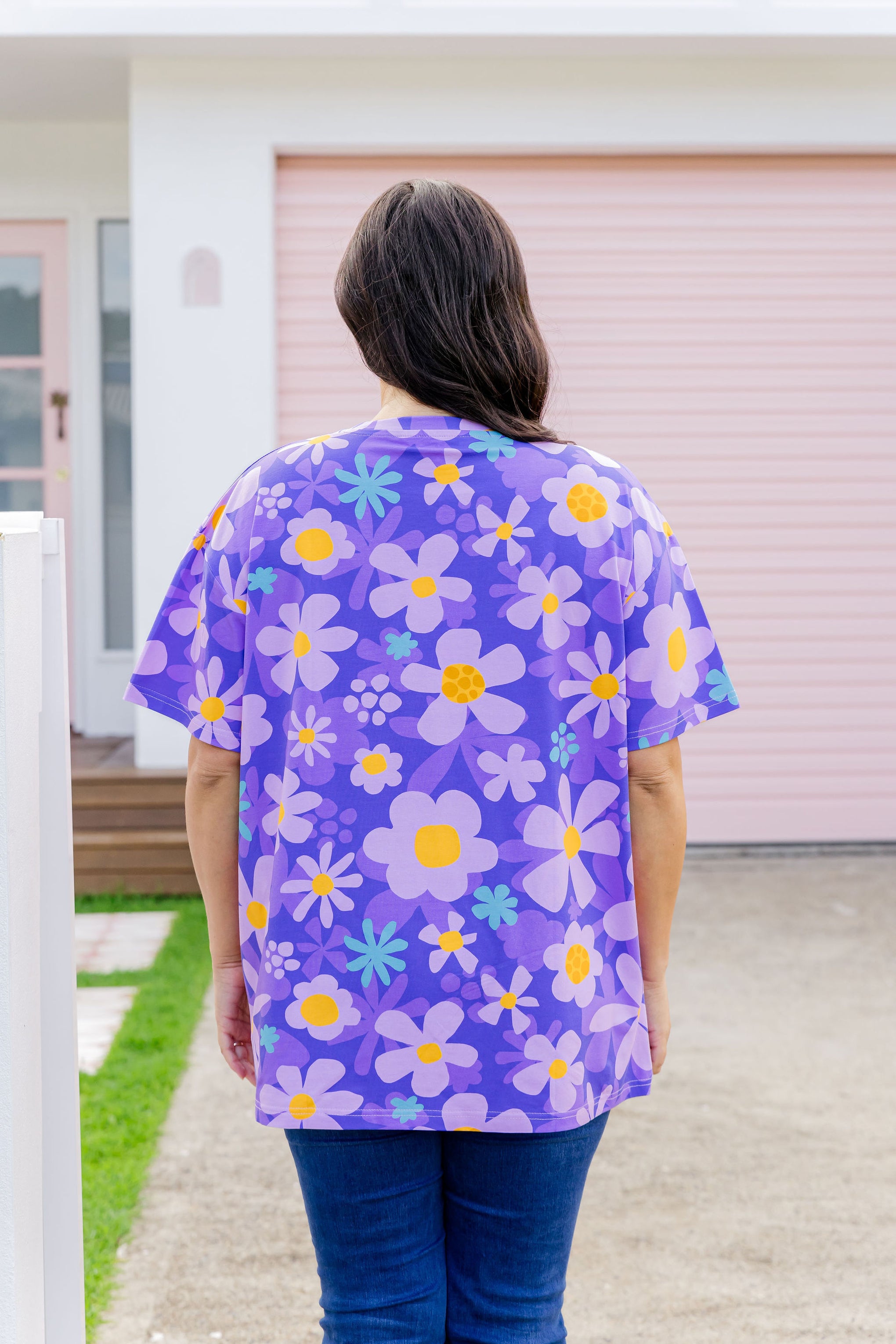 Coco T-Shirt in Lilac Daisies