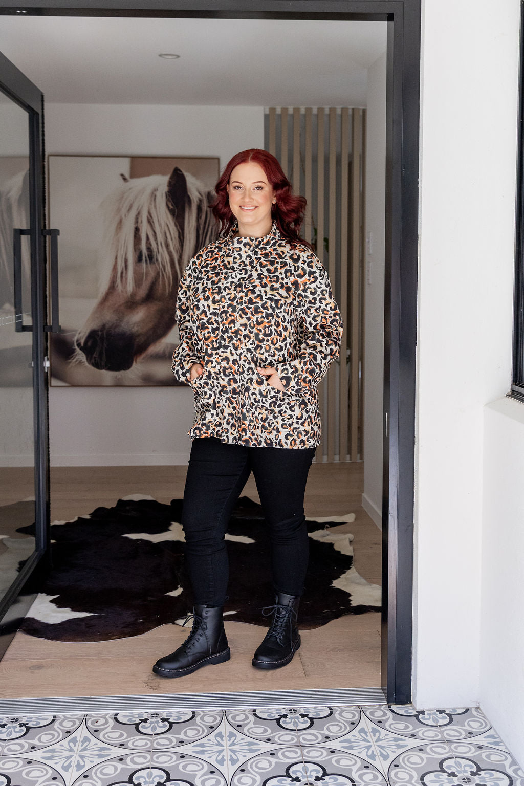 Lakey Jacket in Instinct Print