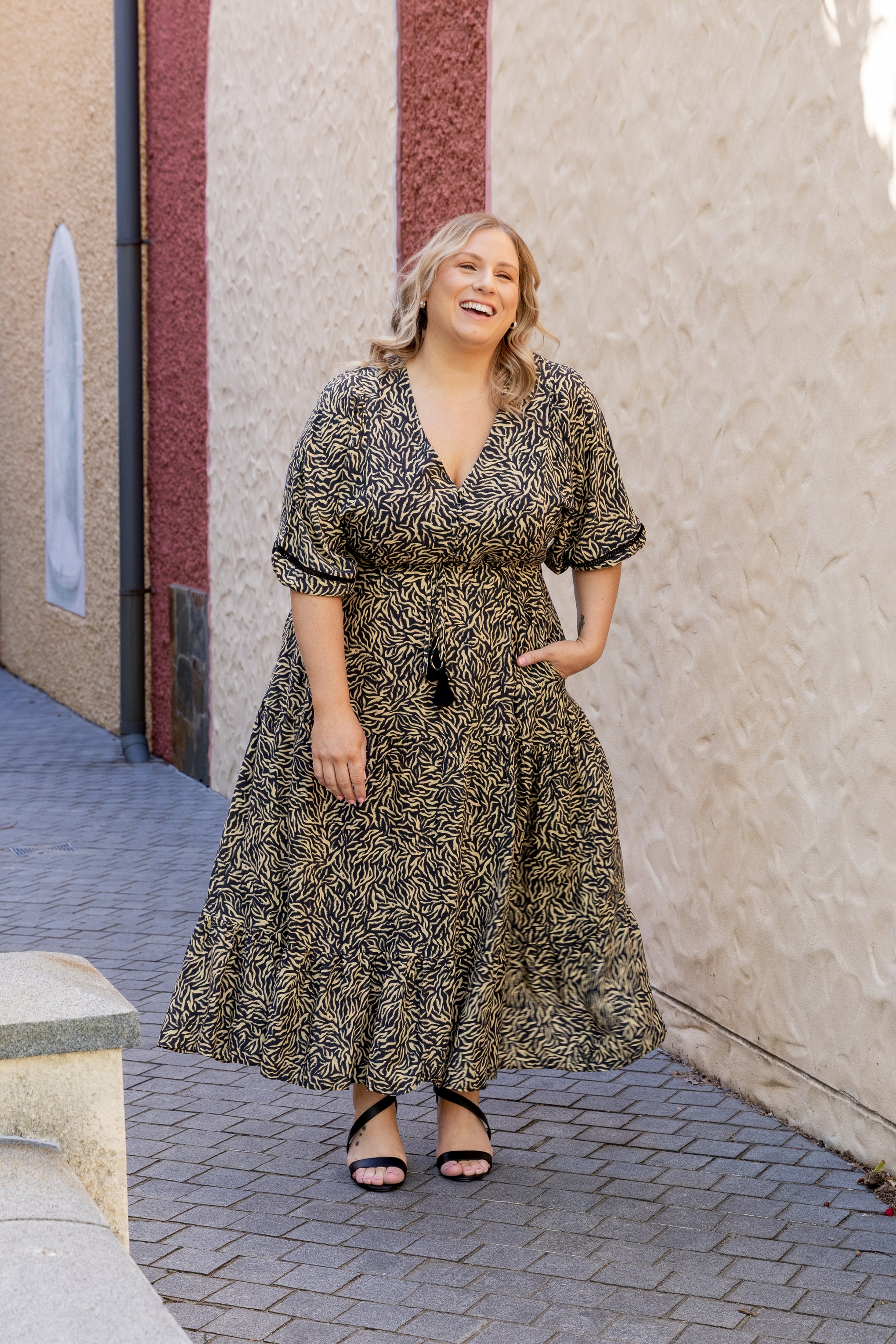 Addison Maxi Dress in Sahara Nights