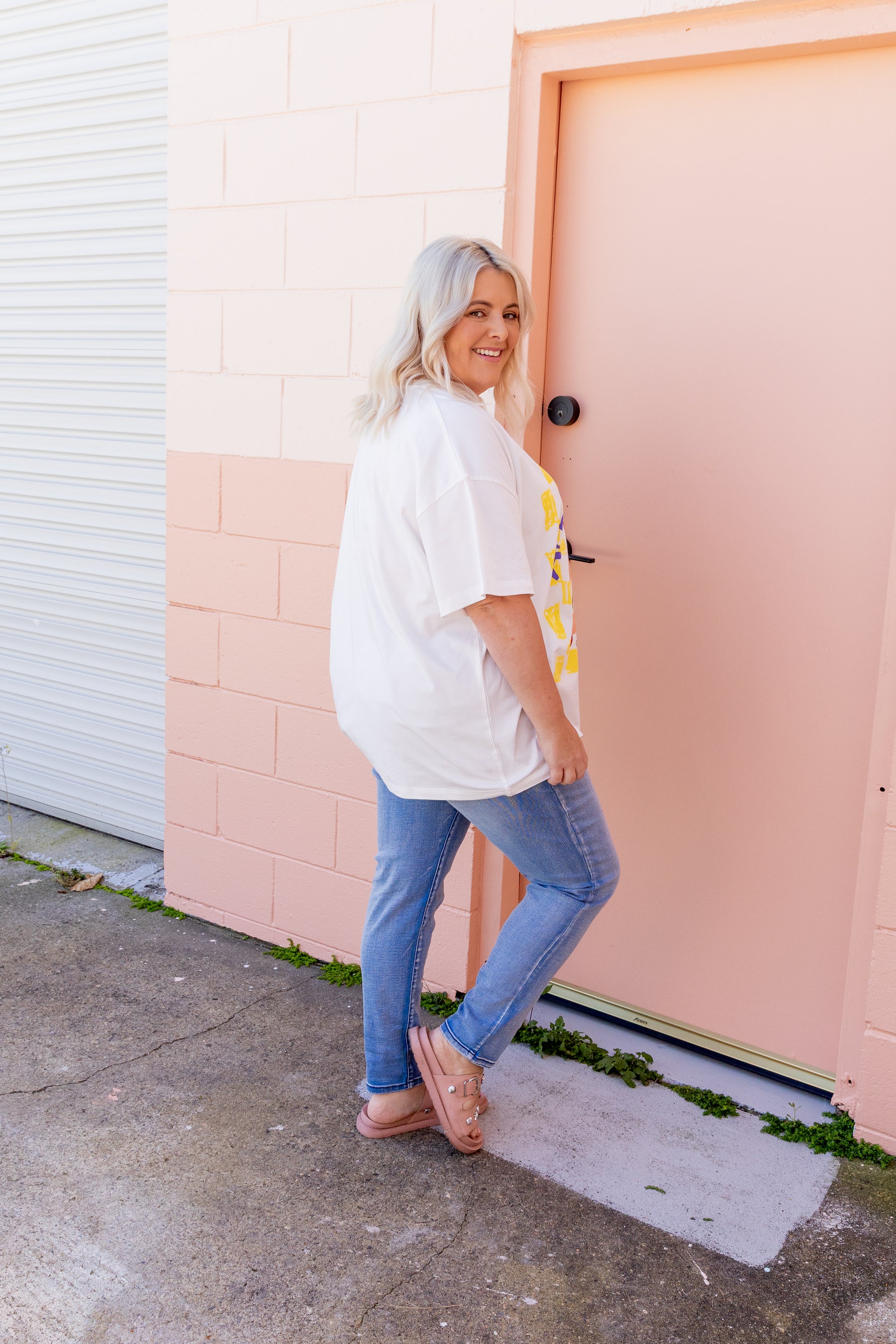 Alfie Oversized Tee in Apero Hour