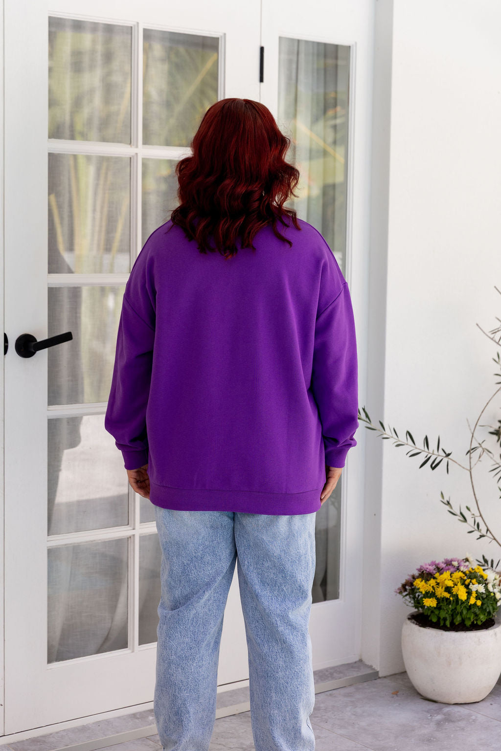 Adore Heart Sweater in Purple by Kasey Rainbow