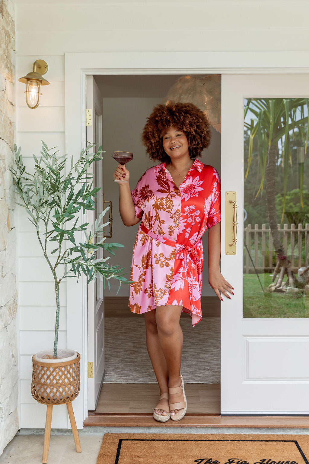 Tammin Dress in Pink Thistle