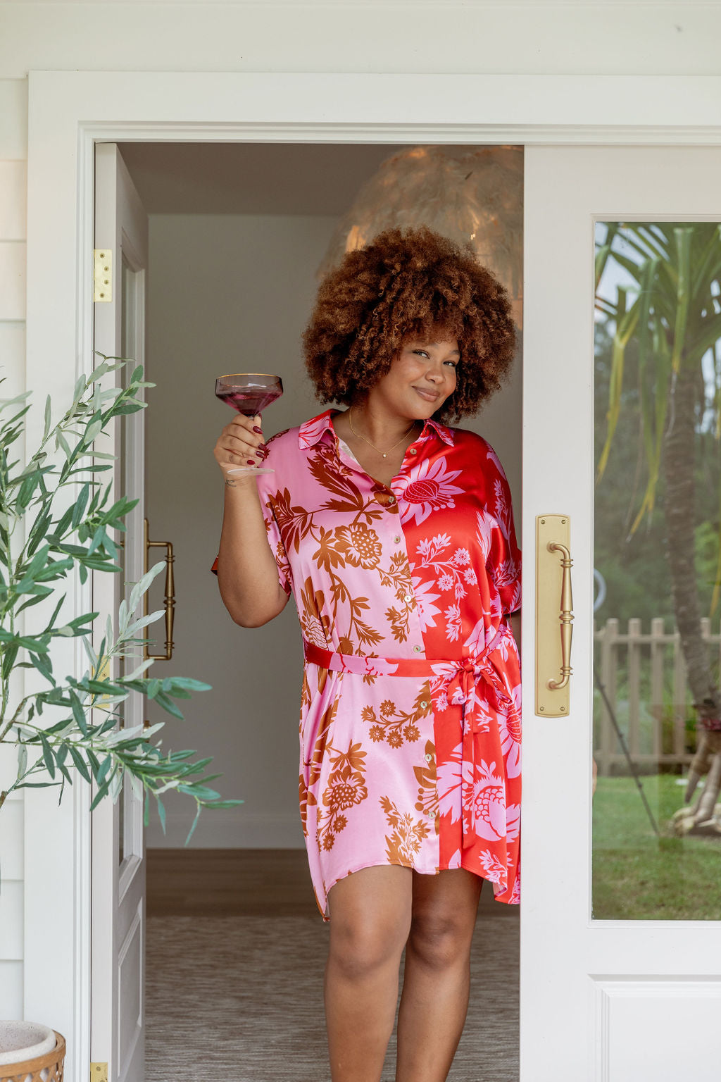 Tammin Dress in Pink Thistle