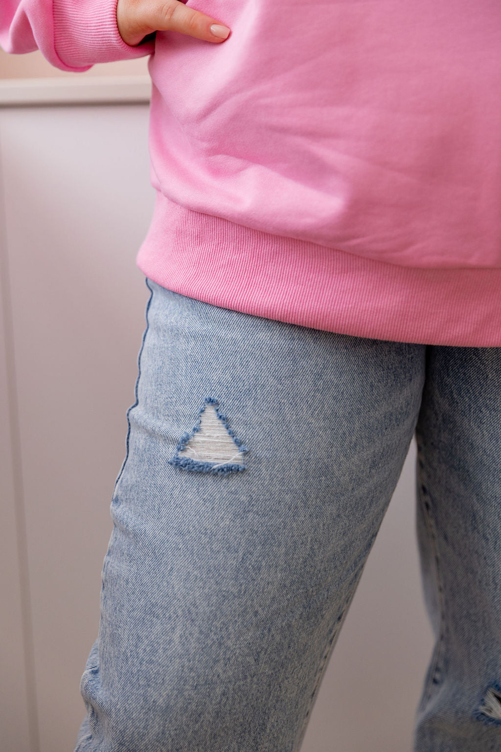 Adore Heart Sweater in Bubblegum by Kasey Rainbow