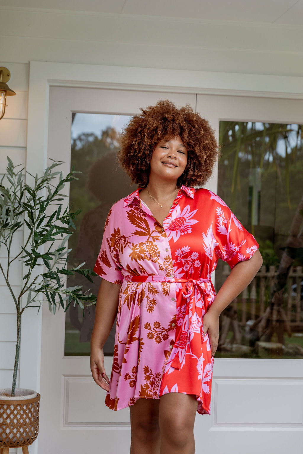 Tammin Dress in Pink Thistle