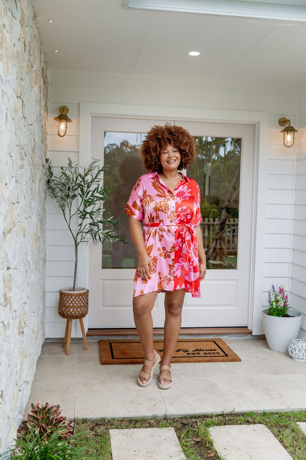 Tammin Dress in Pink Thistle