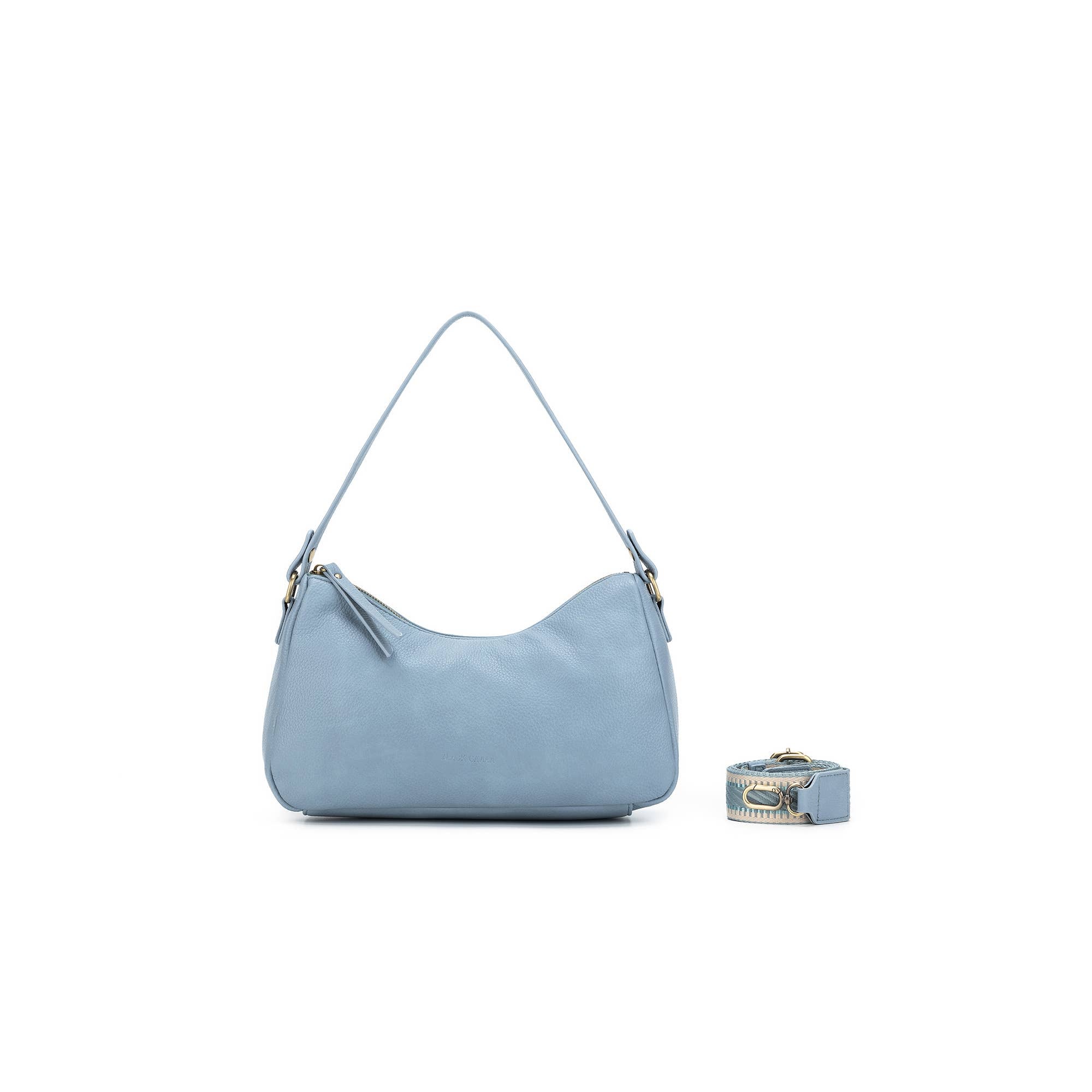 Claudette Denim Blue Shoulder Crossbody Bag by Black Caviar