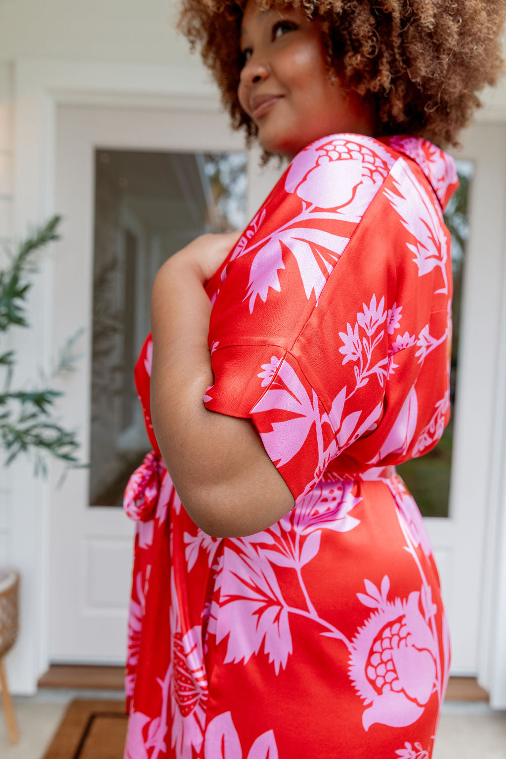 Tammin Dress in Pink Thistle