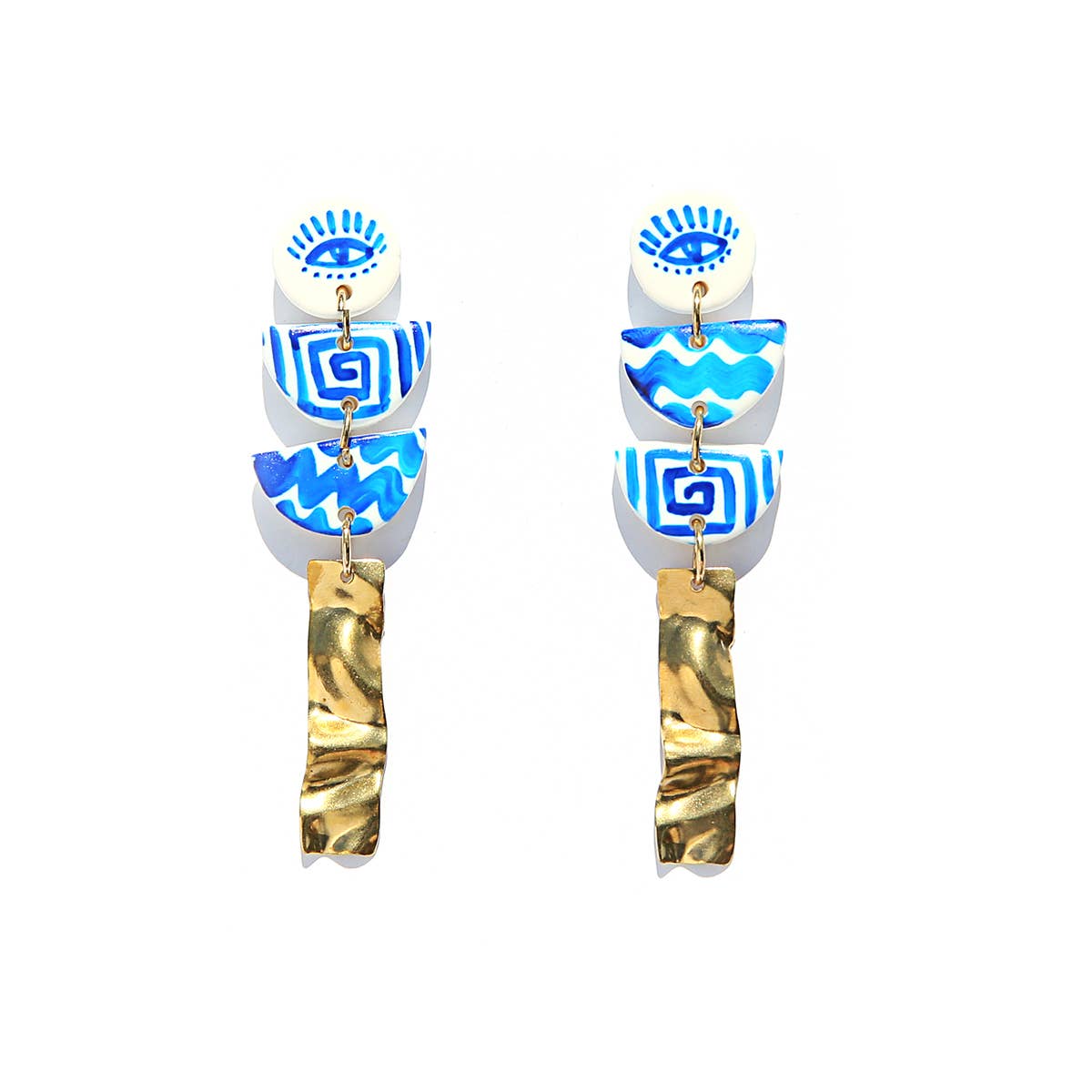Santorini Swiggle Drop Earrings