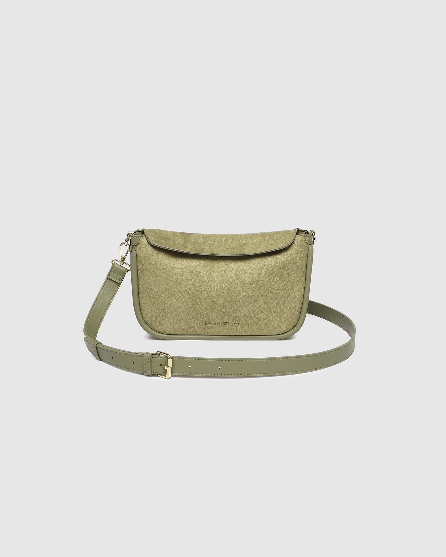 Saylor Crossbody Bag in Sage Green by Louenhide