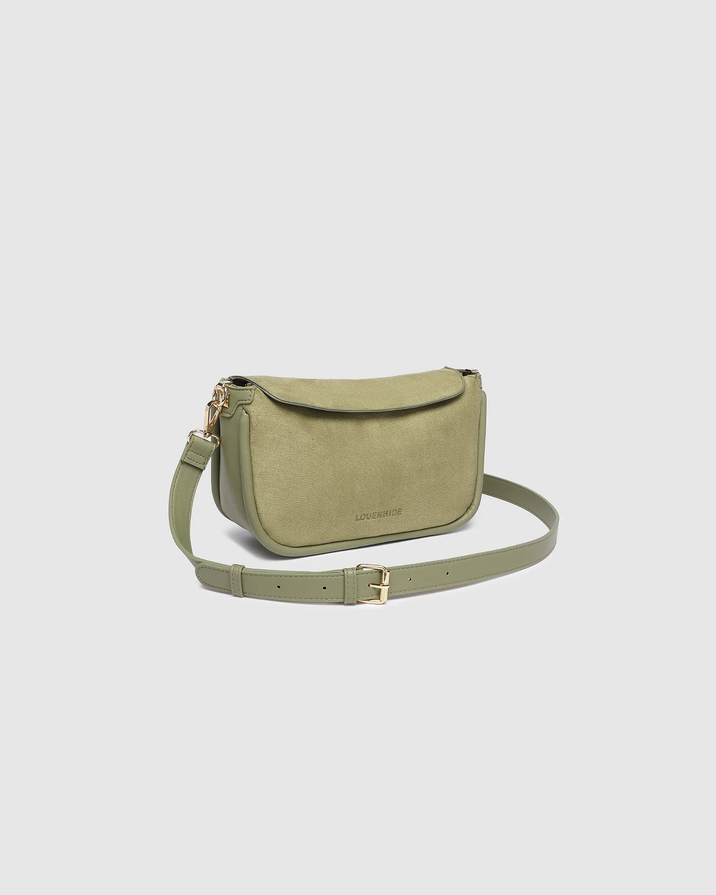 Saylor Crossbody Bag in Sage Green by Louenhide