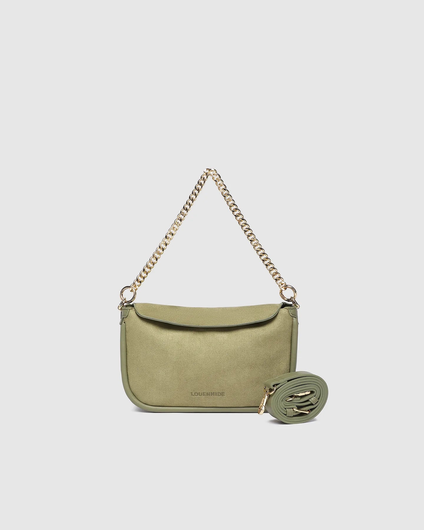 Saylor Crossbody Bag in Sage Green by Louenhide
