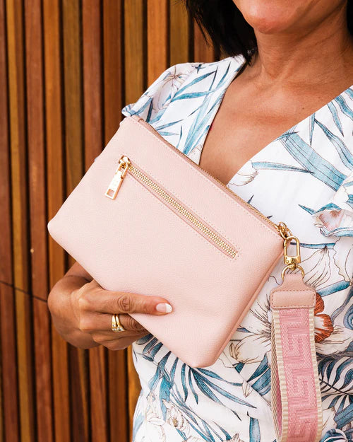 Mimi Clutch Dusty Pink by Louenhide